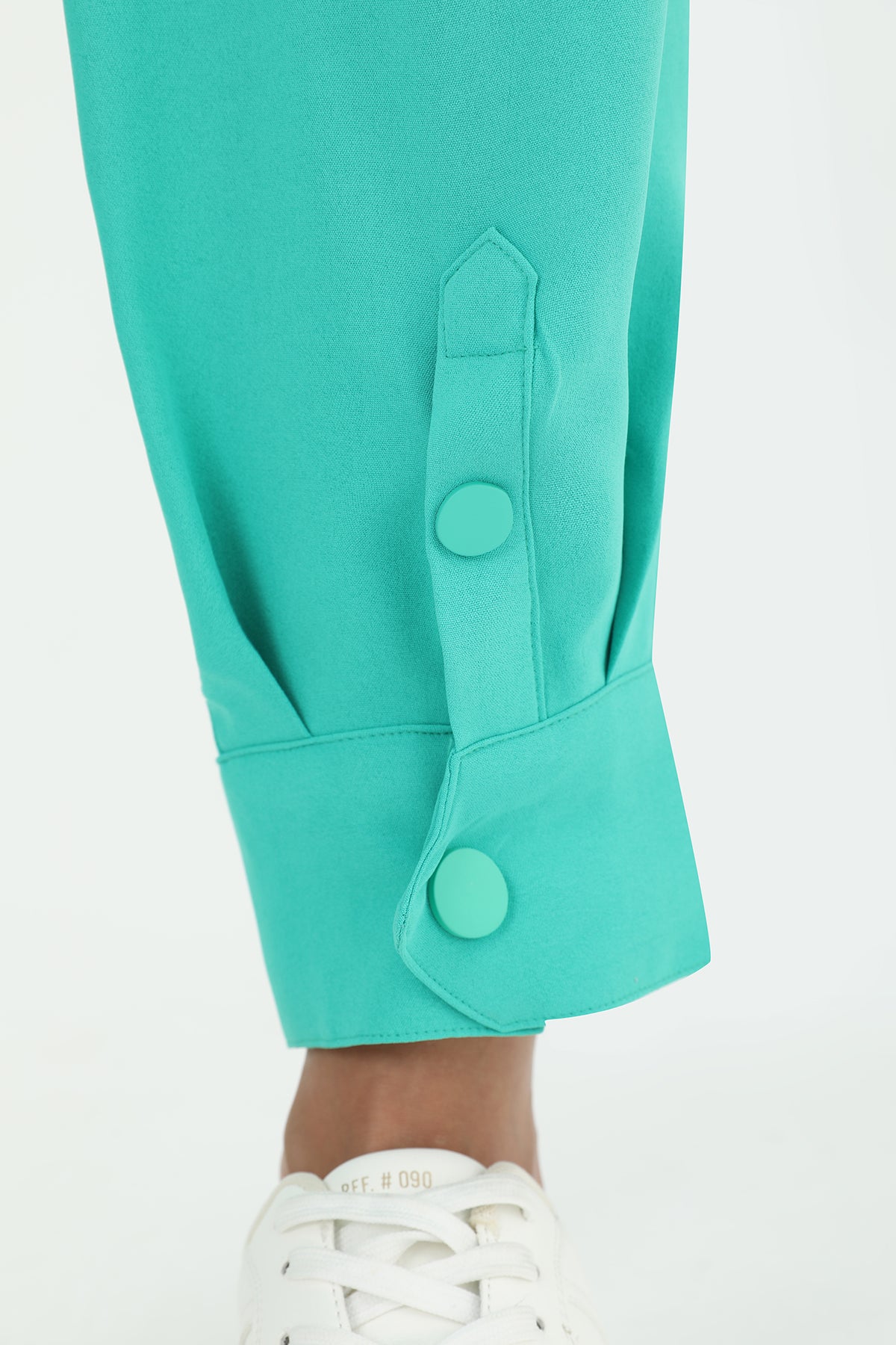 Paune Kadın Pileli Pantolon - 18160PNT GREEN