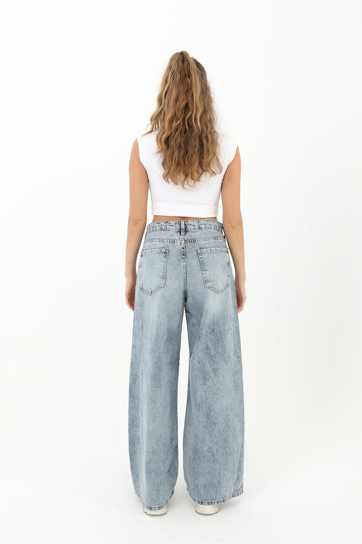 Kadın Dikiş Detaylı Denim Pantolon - 31882PNT