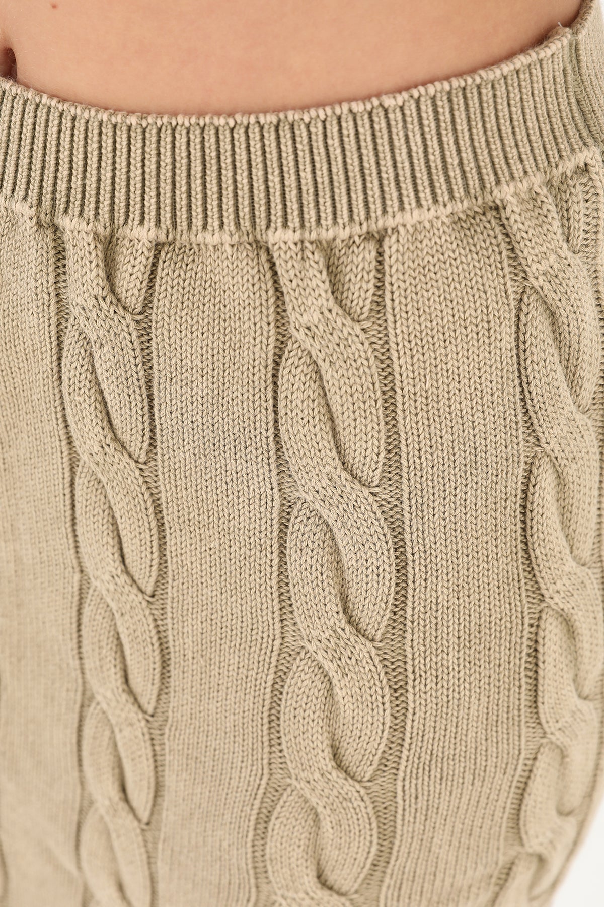 Triko Uzun Etek - 32030ETK BEIGE