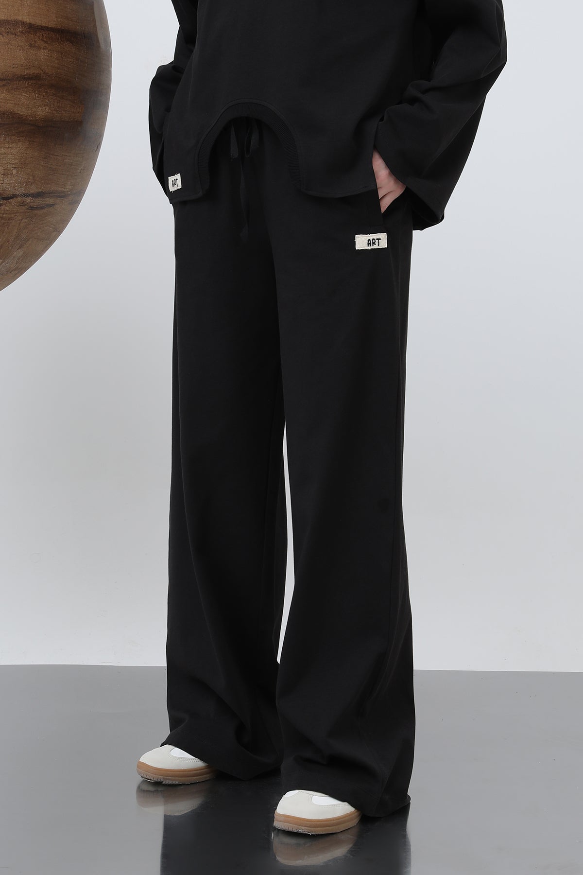 Kadın Basic Benden Bağlamalı Pantolon -32222PNT BLACK