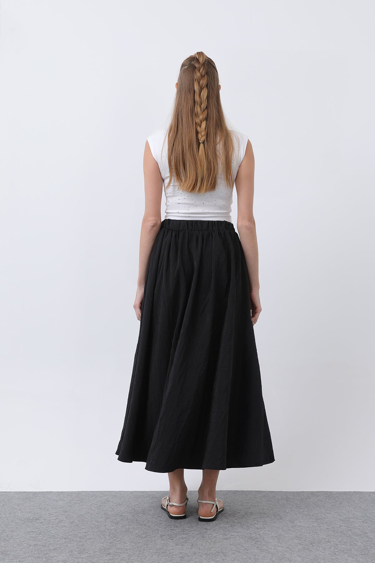 Kadın Açılımlı Etek - 32335ETK BLACK