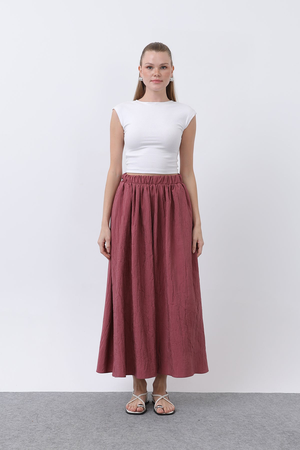 Kadın Açılımlı Etek - 32335ETK ROSE