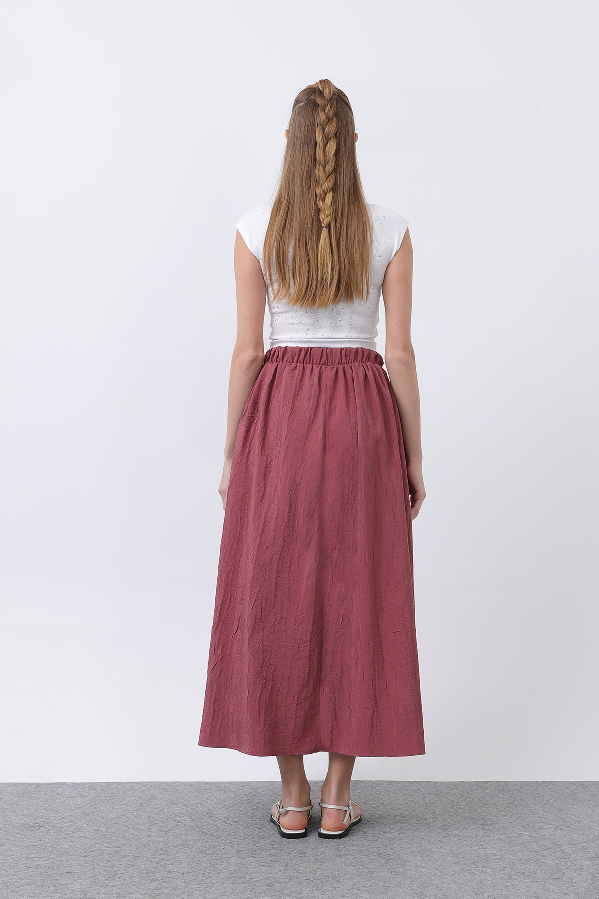 Kadın Açılımlı Etek - 32335ETK ROSE