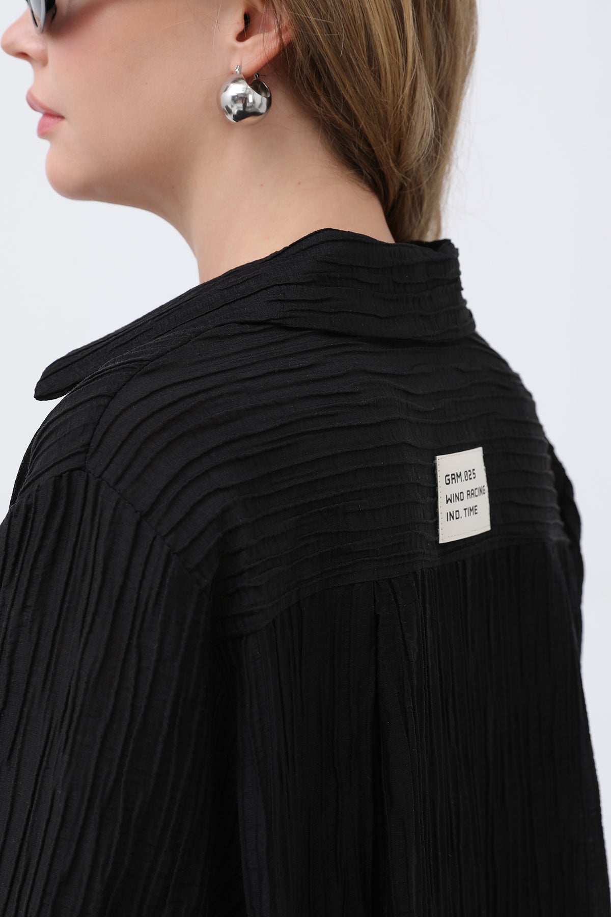 Kadın Beli Kemerli Takım - 32336TKS BLACK