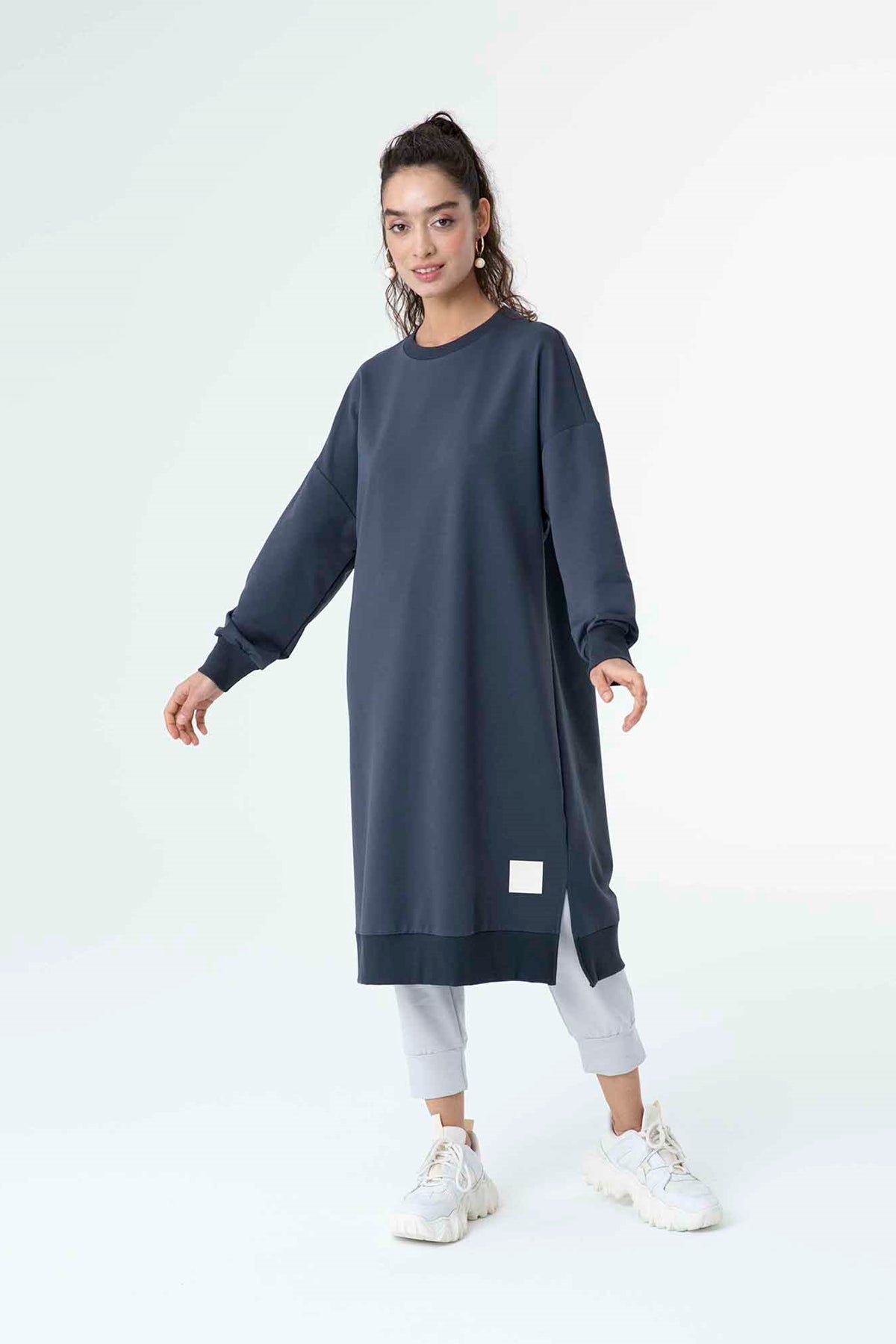 Kadın Basic Tunic - 30645TUN NAVY