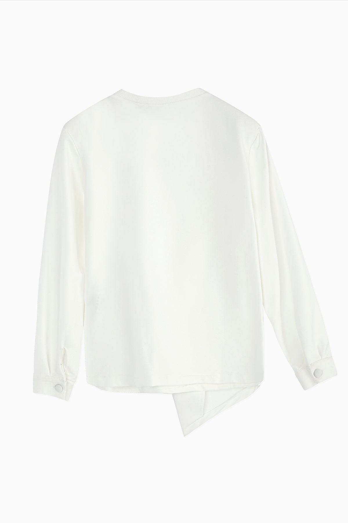 Kadın Ceket Detaylı Sweatshirt - 31441SWT ECRU