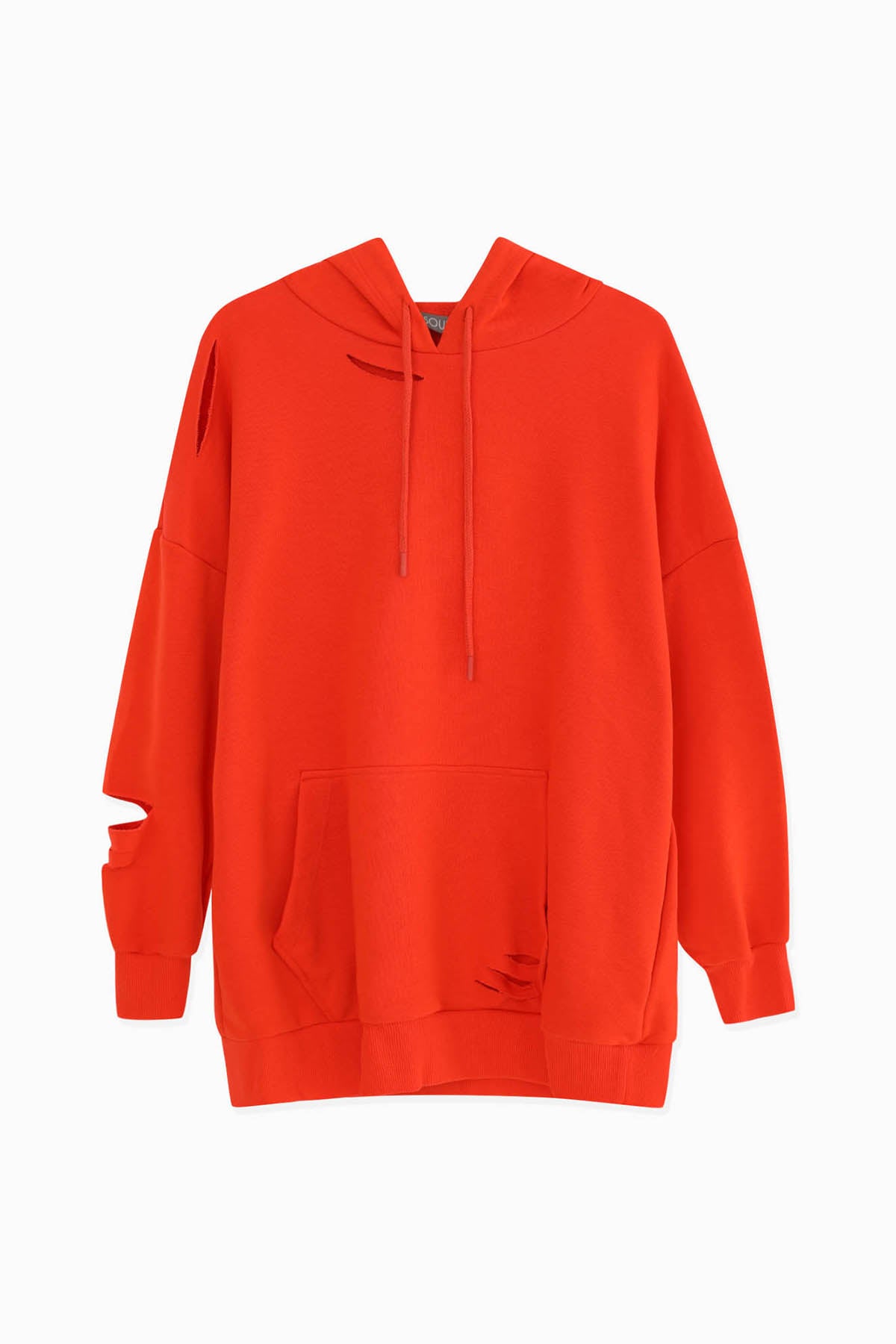 Kadın Kapüşonlu Sweatshirt - 31467SWT ORANGE