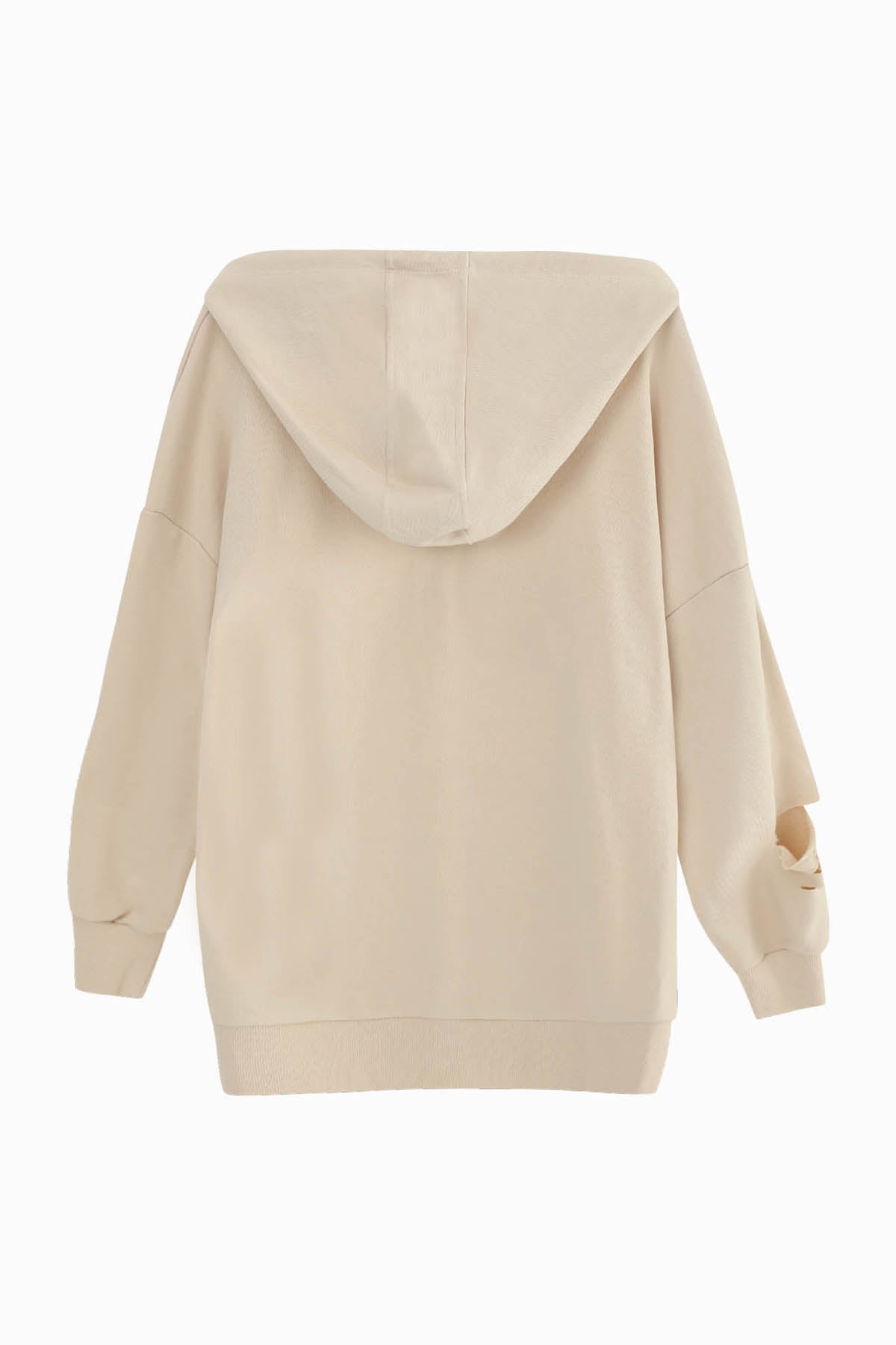 Kadın Kapüşonlu Sweatshirt - 31467SWT BEIGE