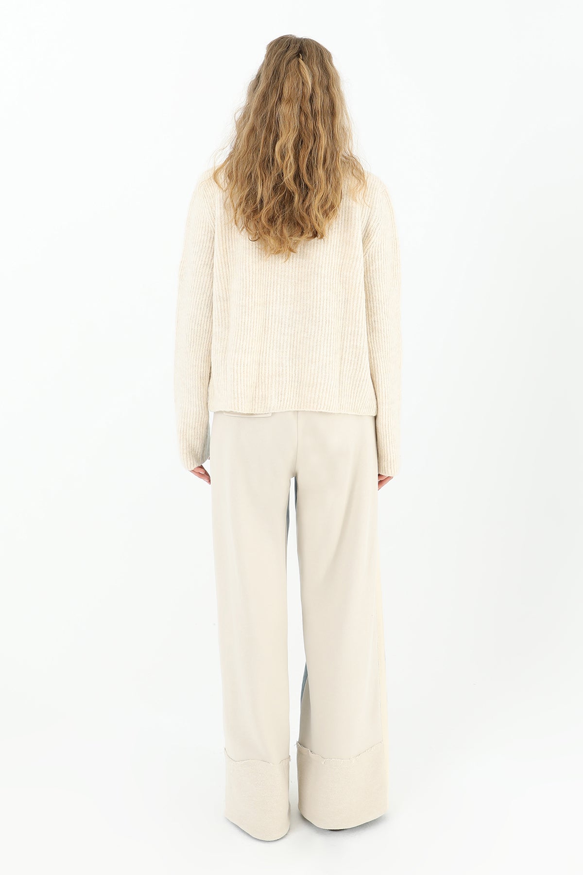 Triko Düğmeli Bluz - 32012BLZ BEIGE