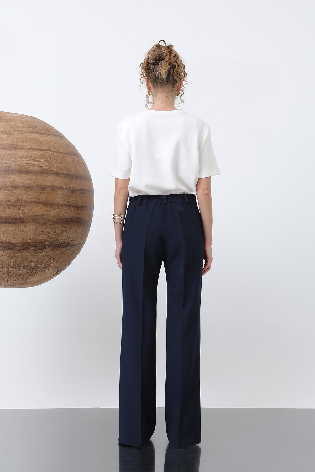 Kadın Nervür Dikişli Pantolon - 18226PNT NAVY