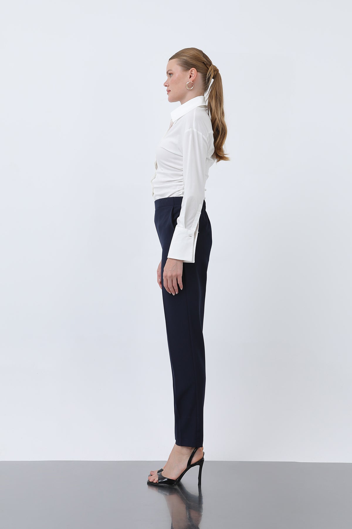 Kadın Havuç Kesim Pantolon - 18242PNT NAVY