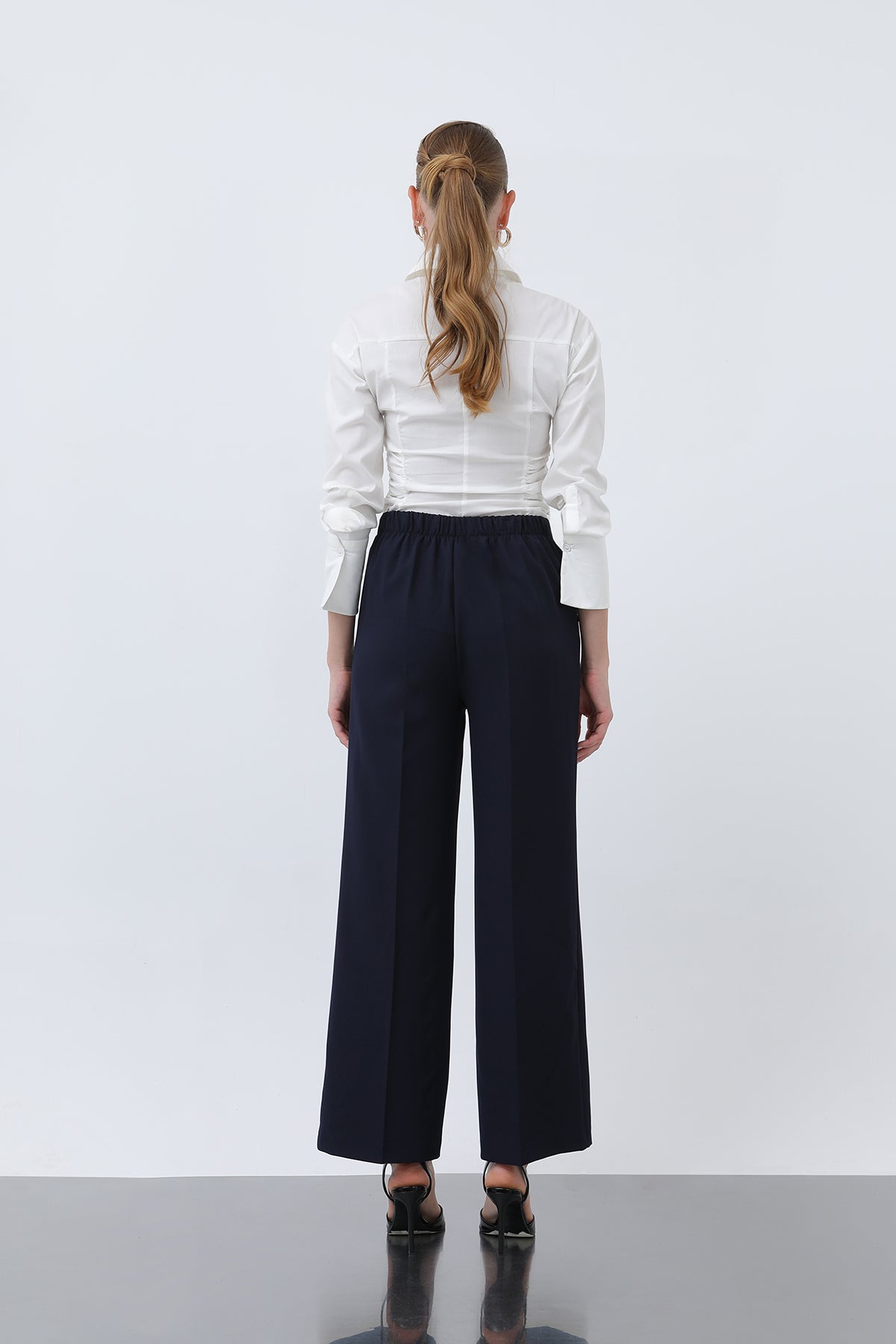 Kadın Düz Kesim Pantolon - 18243PNT NAVY