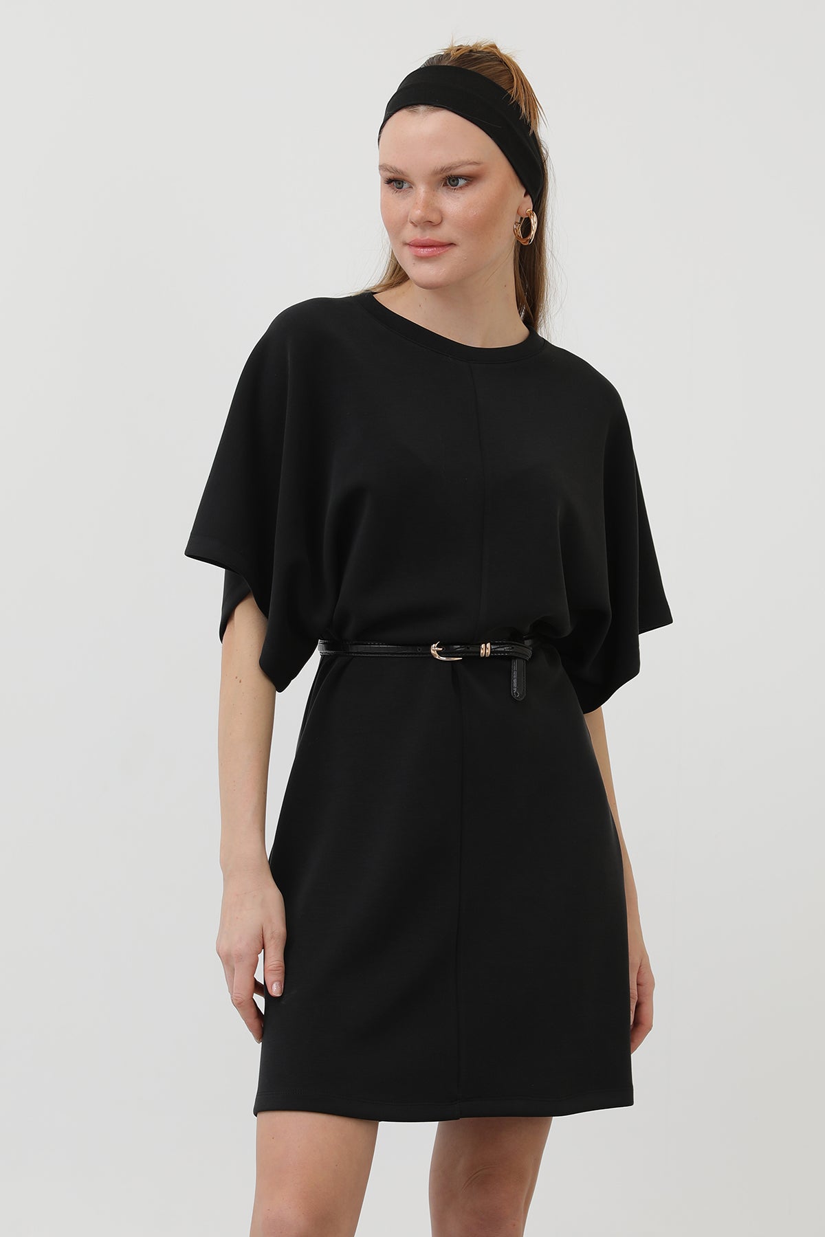 Kadın Basic Kısa Elbise - 32144ELB BLACK