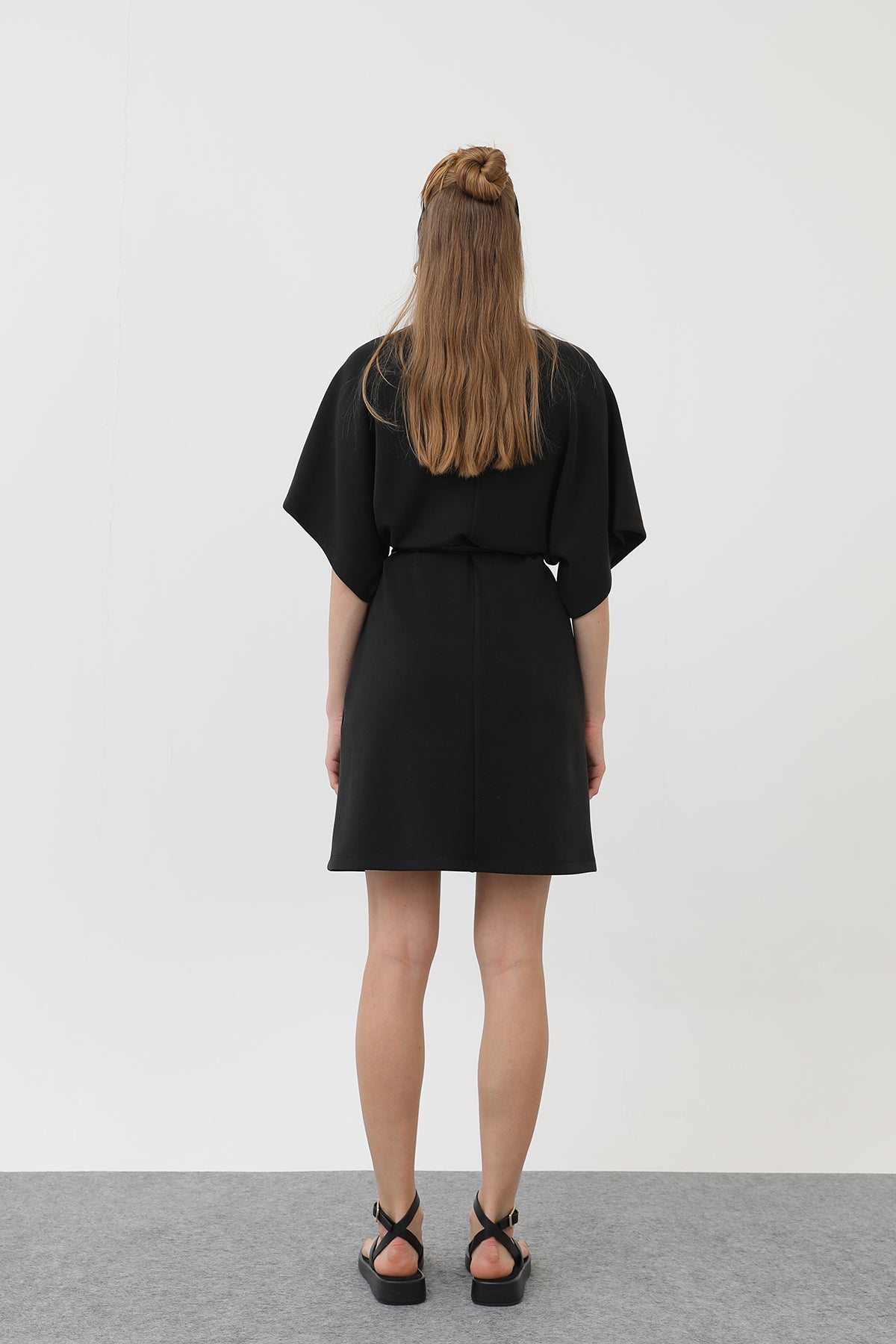 Kadın Basic Kısa Elbise - 32144ELB BLACK