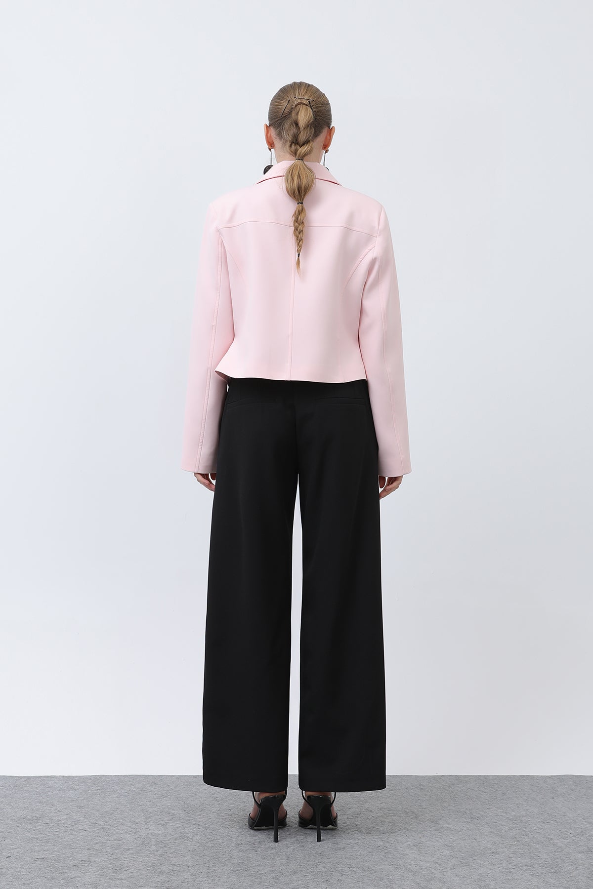 Kadın Basic Kemerli Pantolon - 32152PNT BLACK