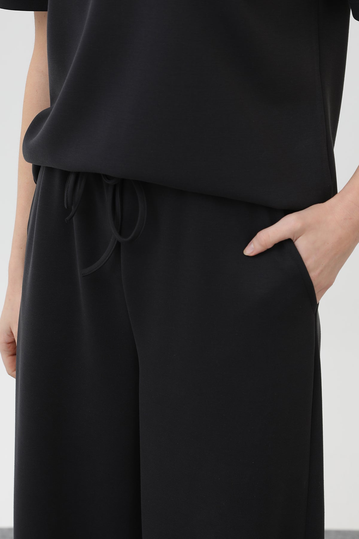 Kadın Basic Eşofman Takım - 32155TKS BLACK