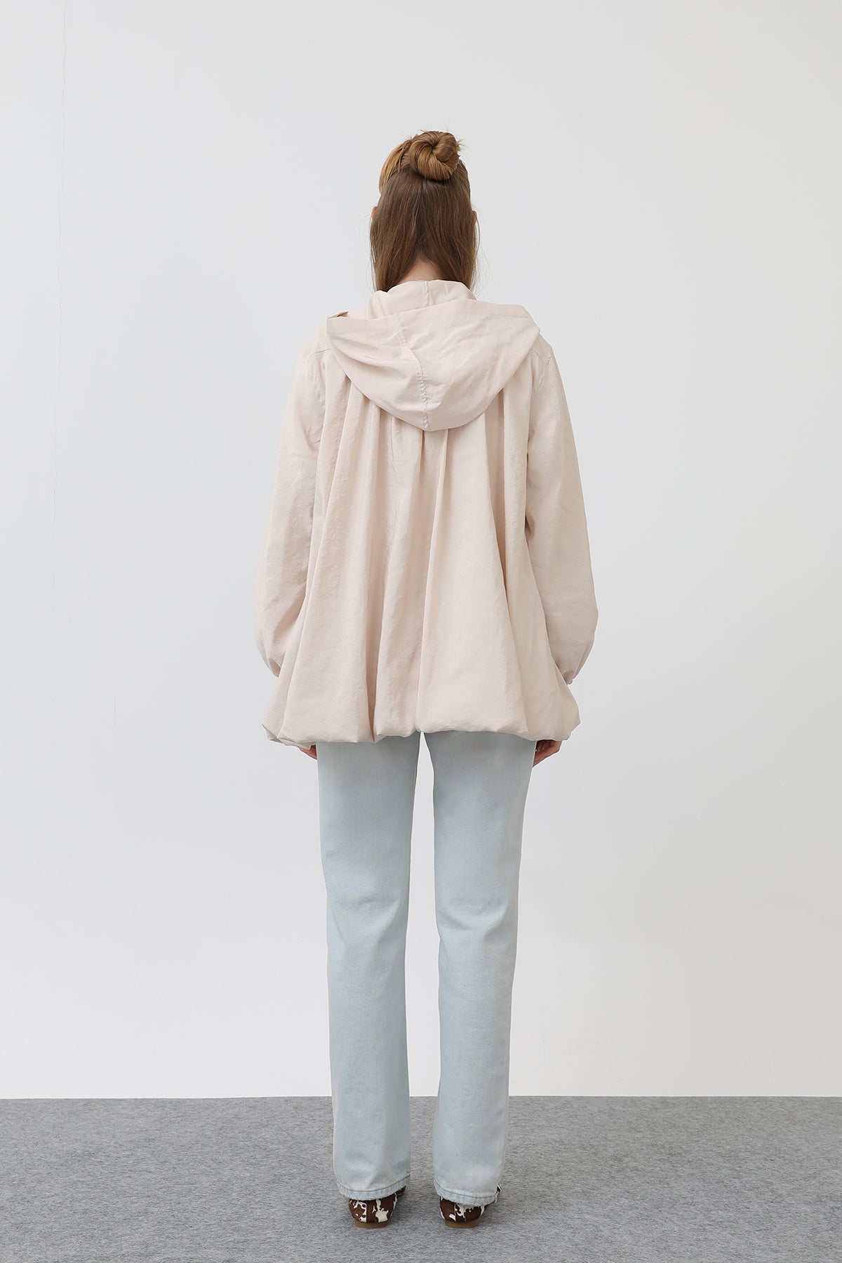 Kadın Cepli Fermuarlı Ceket - 32168CKT BEIGE