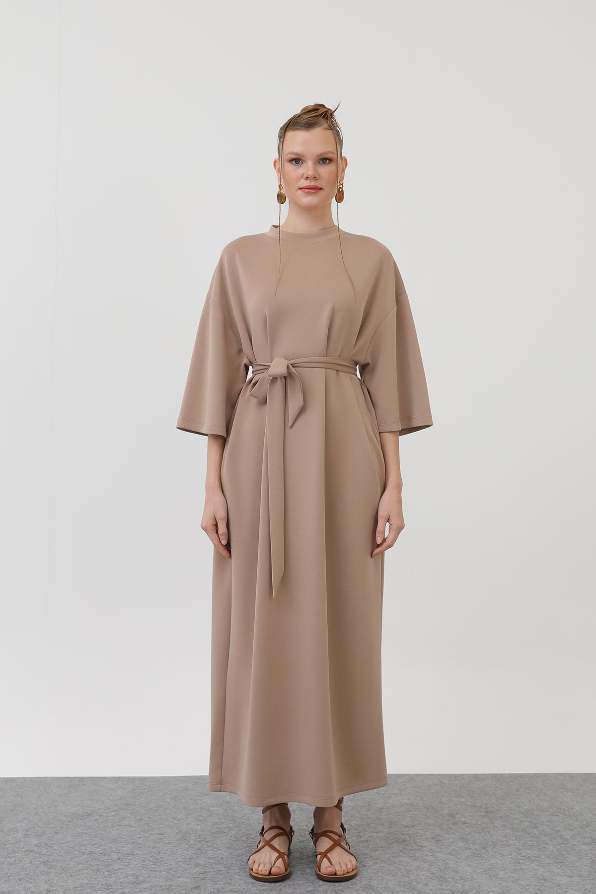 Kadın Kuşak Detaylı Basic Elbise - 32170ELB
