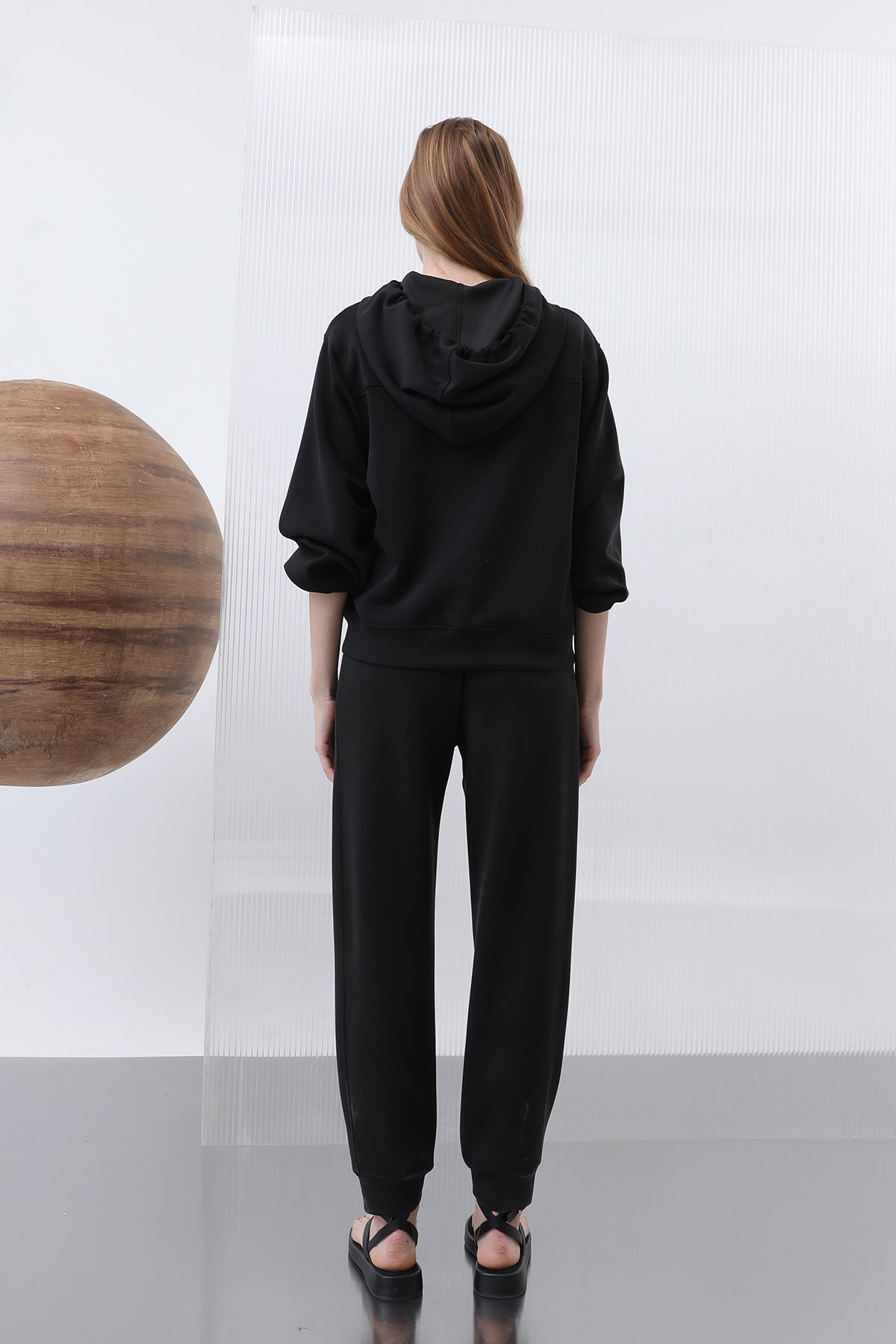 Kadın Bel Lastikli Pantolon - 32179PNT BLACK