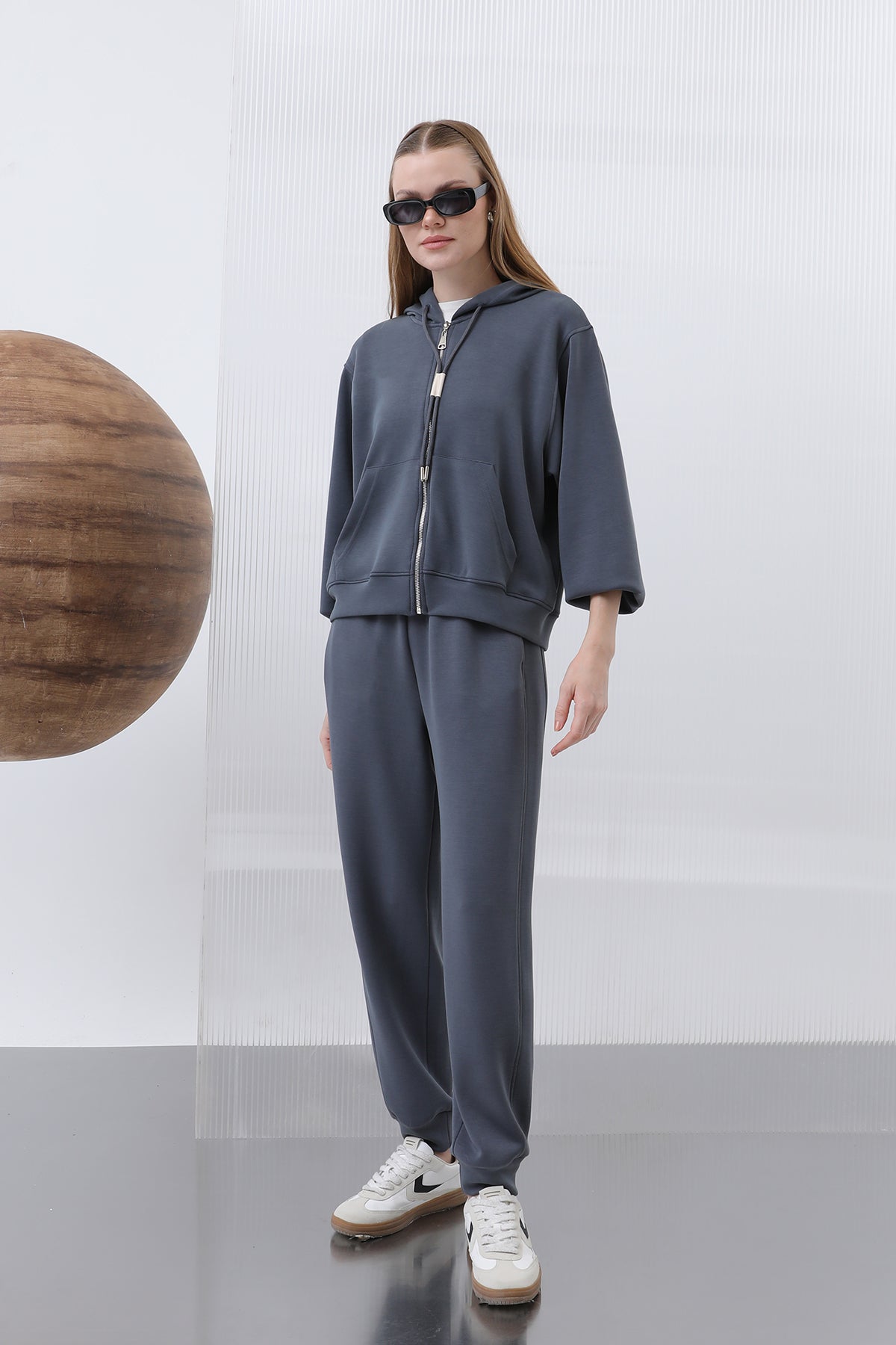 Kadın Bel Lastikli Pantolon - 32179PNT ANTRACITE