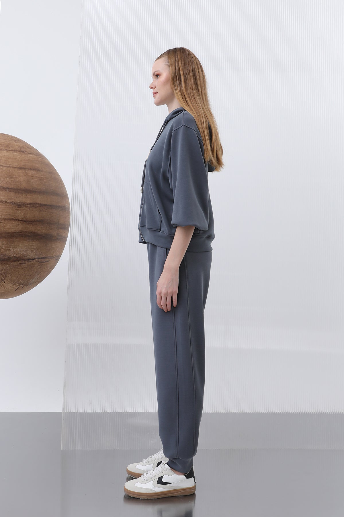 Kadın Bel Lastikli Pantolon - 32179PNT ANTRACITE