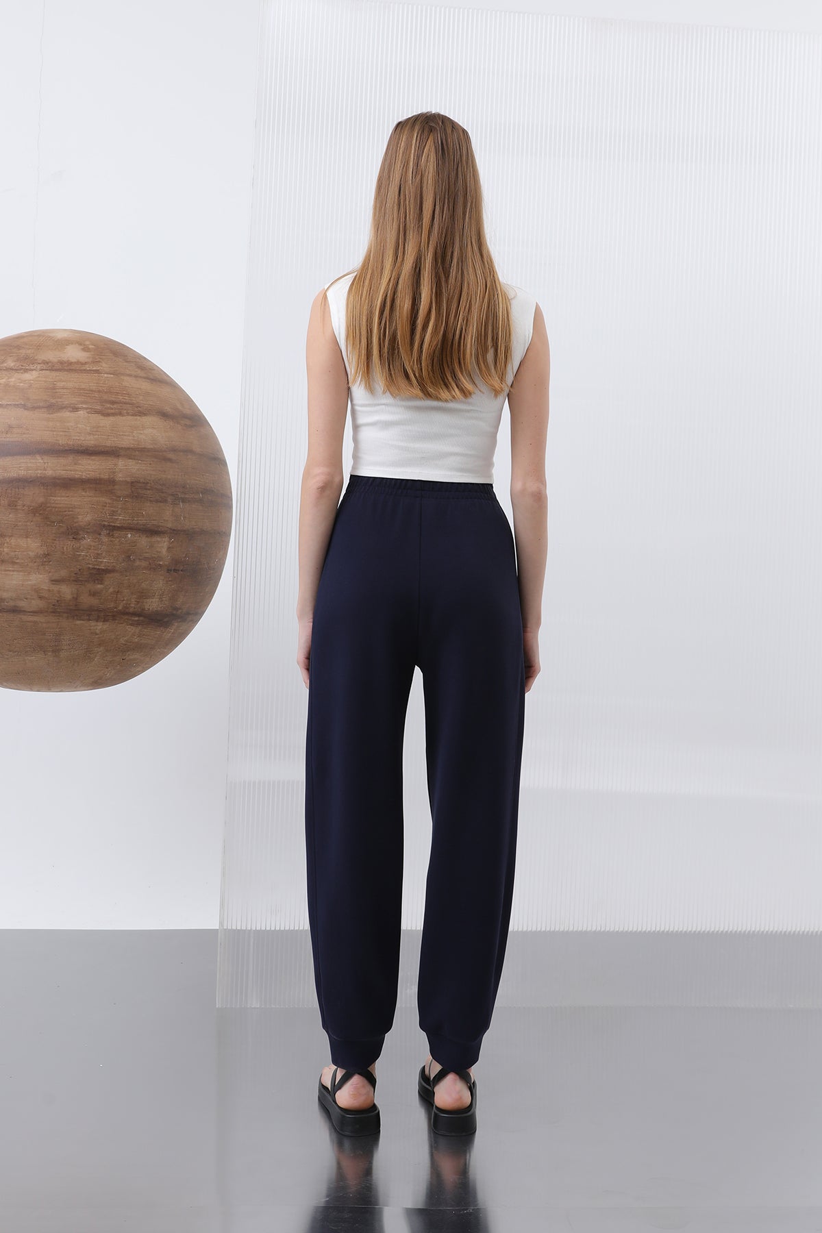 Kadın Bel Lastikli Pantolon - 32179PNT NAVY