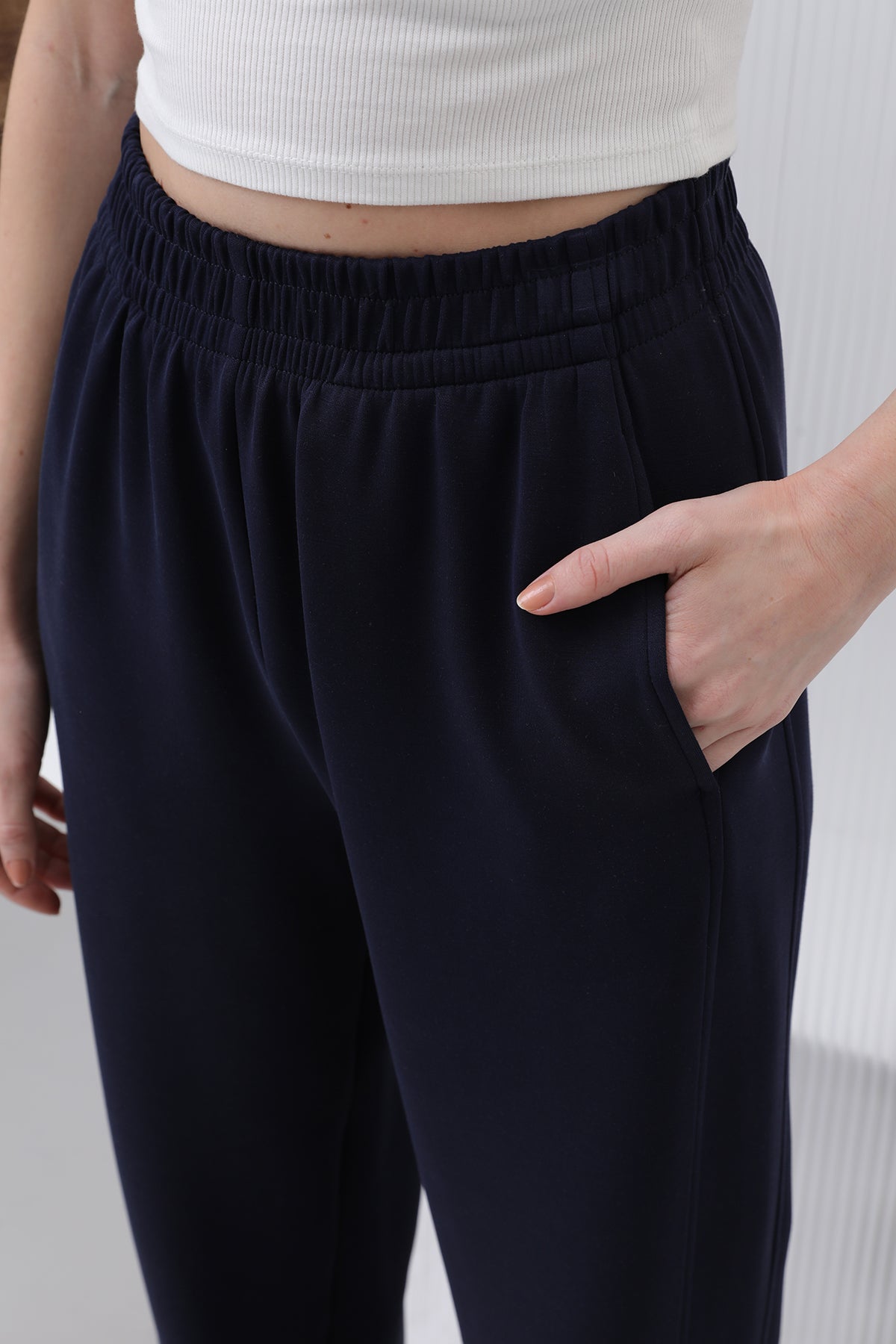 Kadın Bel Lastikli Pantolon - 32179PNT NAVY