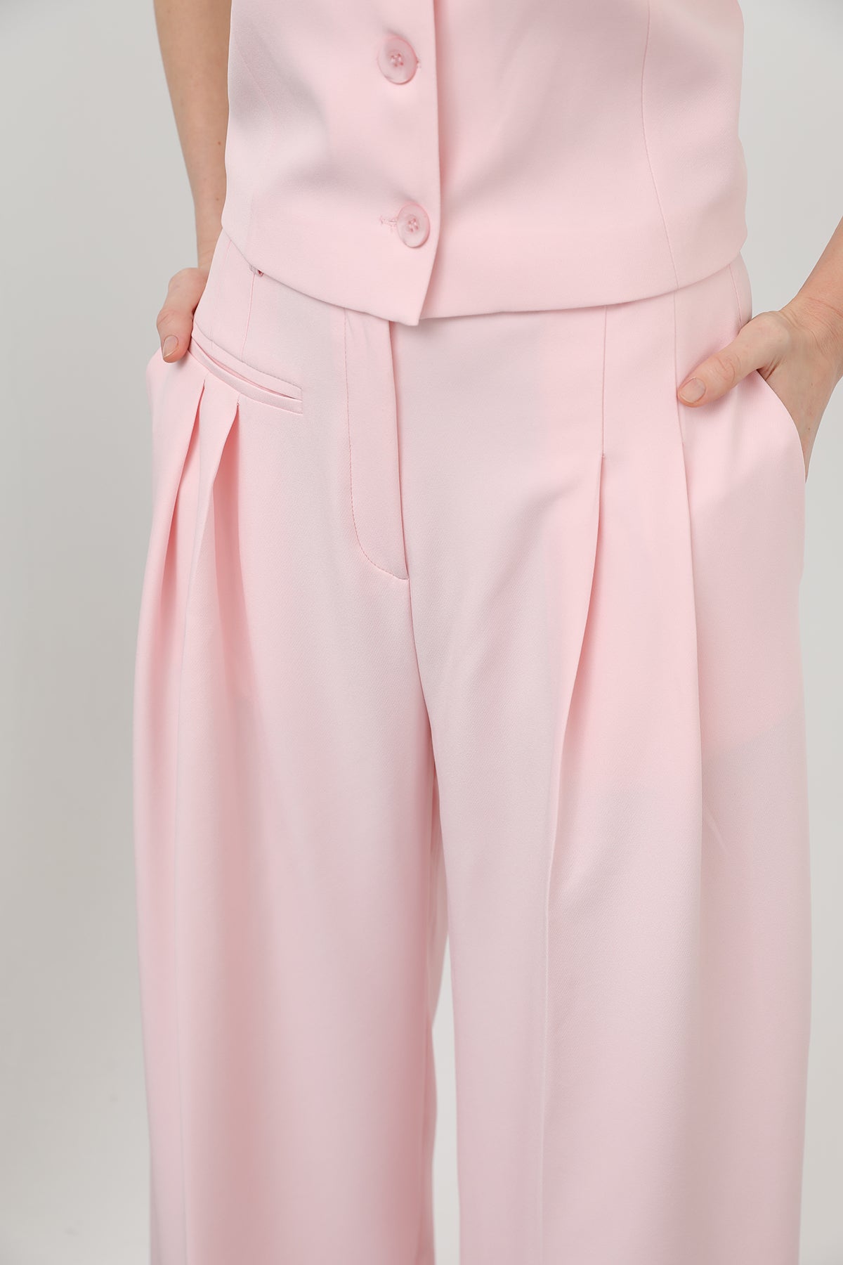 Kadın Desenli Astar Detaylı Pantolon - 32186PNT PINK