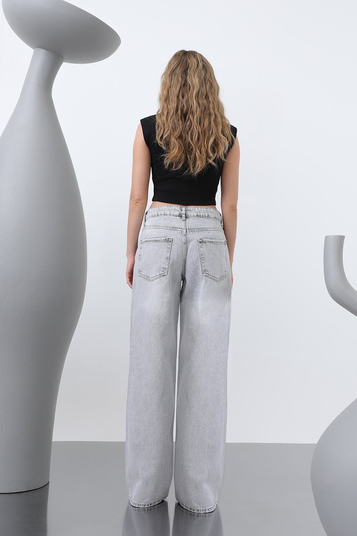 Kadın Denim Pantolon -32193PNT GREY