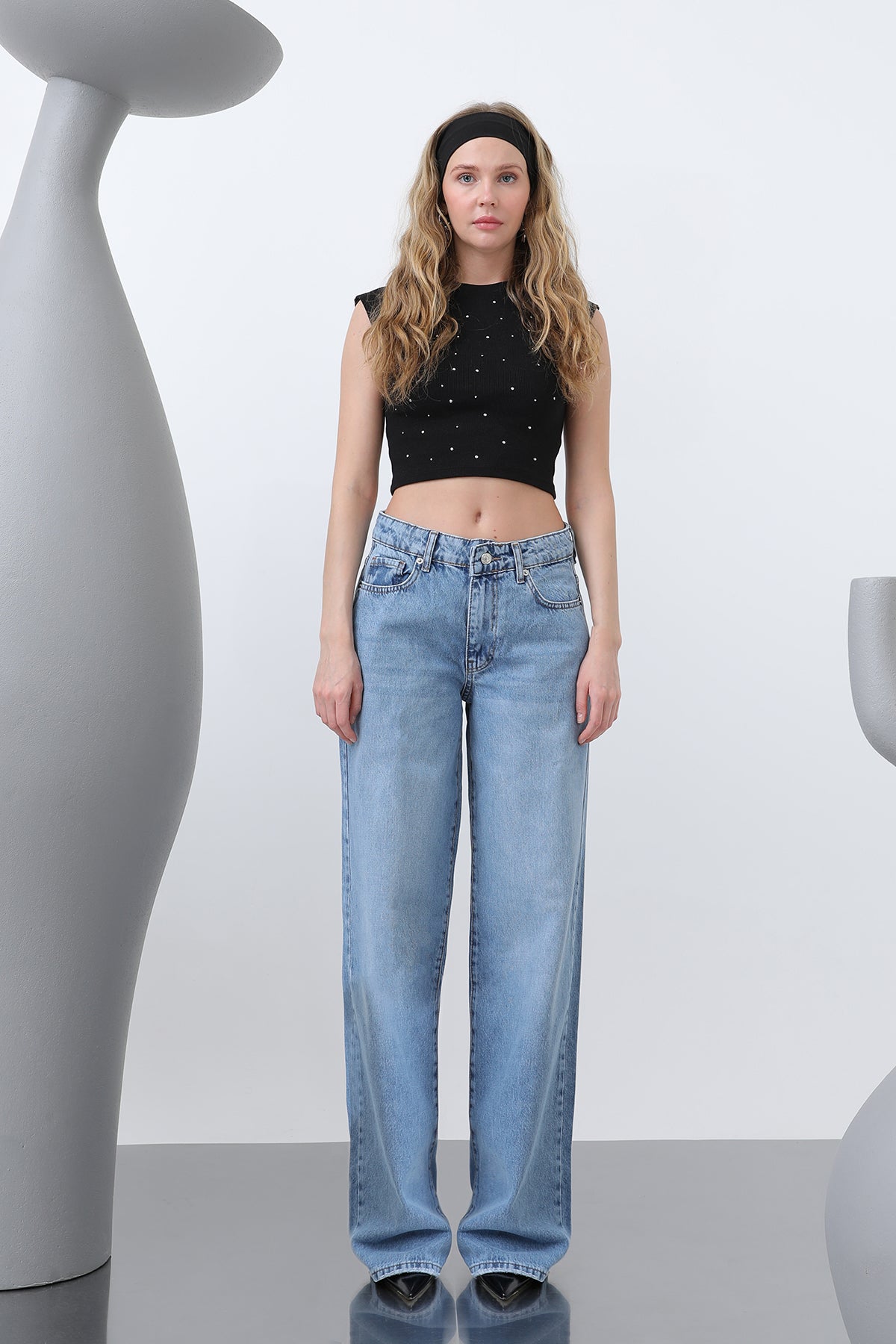 Kadın Denim Pantolon -32193PNT DARK BLUE