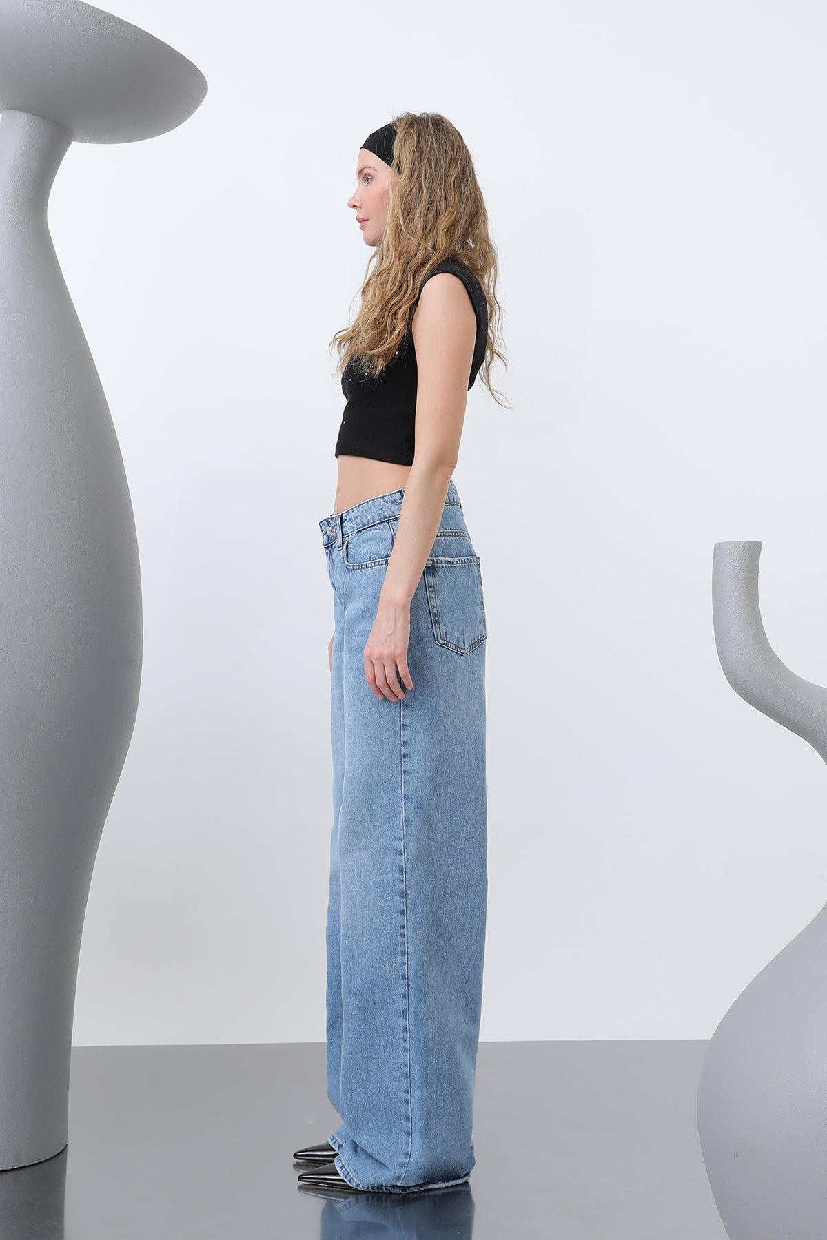 Kadın Denim Pantolon -32193PNT DARK BLUE