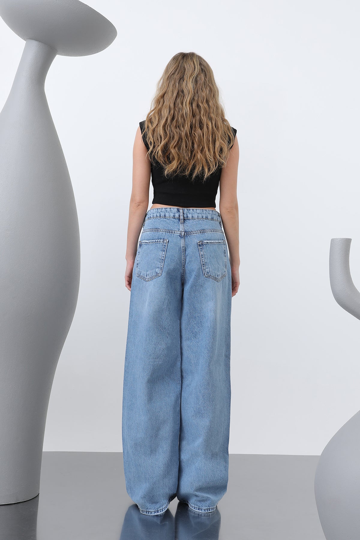 Kadın Denim Pantolon -32193PNT DARK BLUE