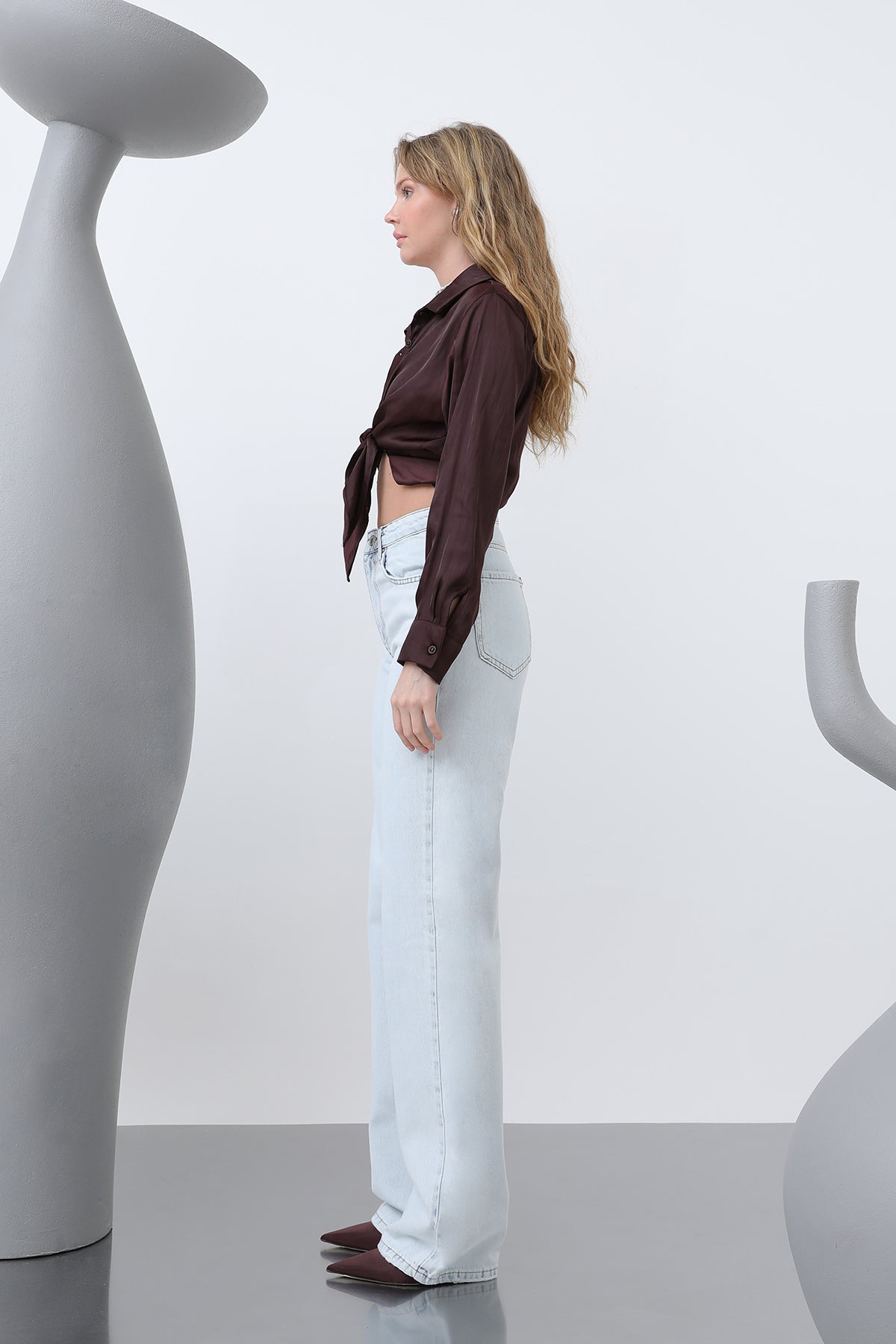 Kadın Basic Pantolon -32194PNT LIGHT BLUE