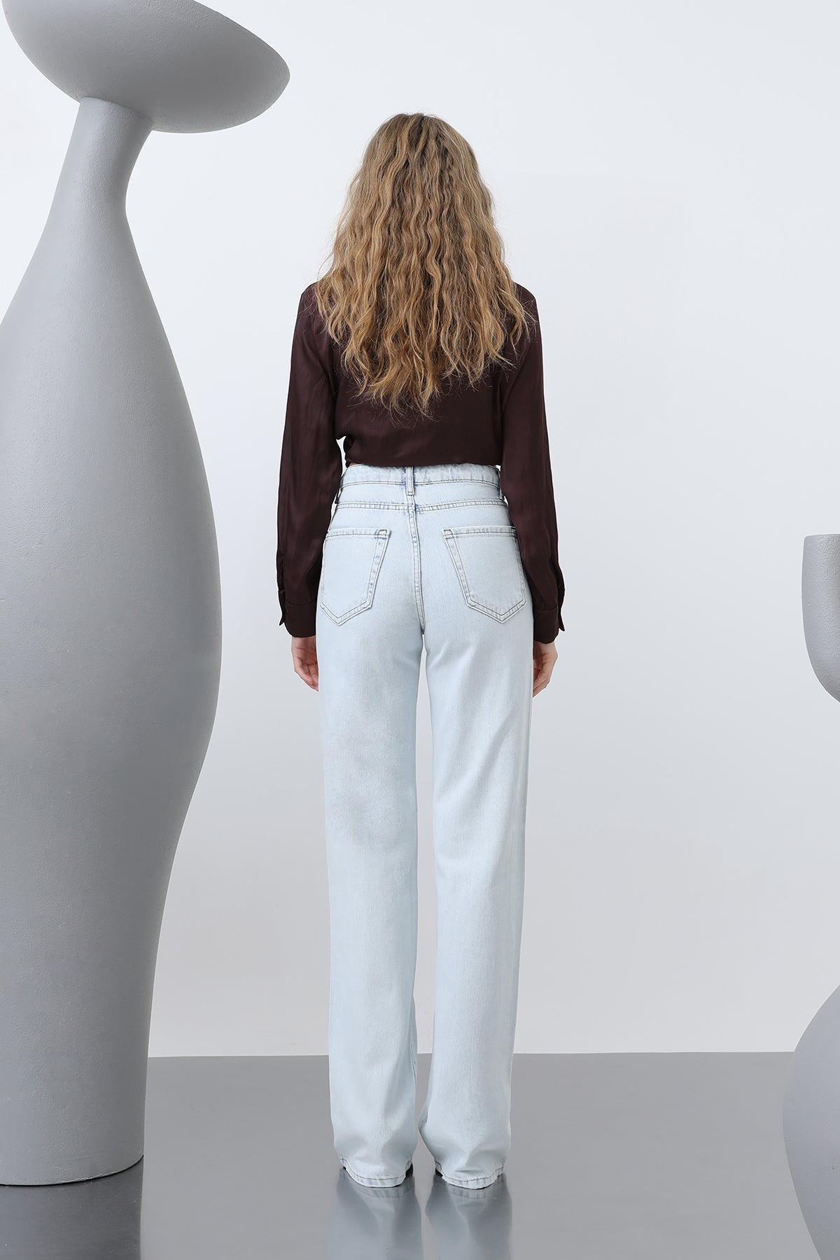 Kadın Basic Pantolon -32194PNT LIGHT BLUE