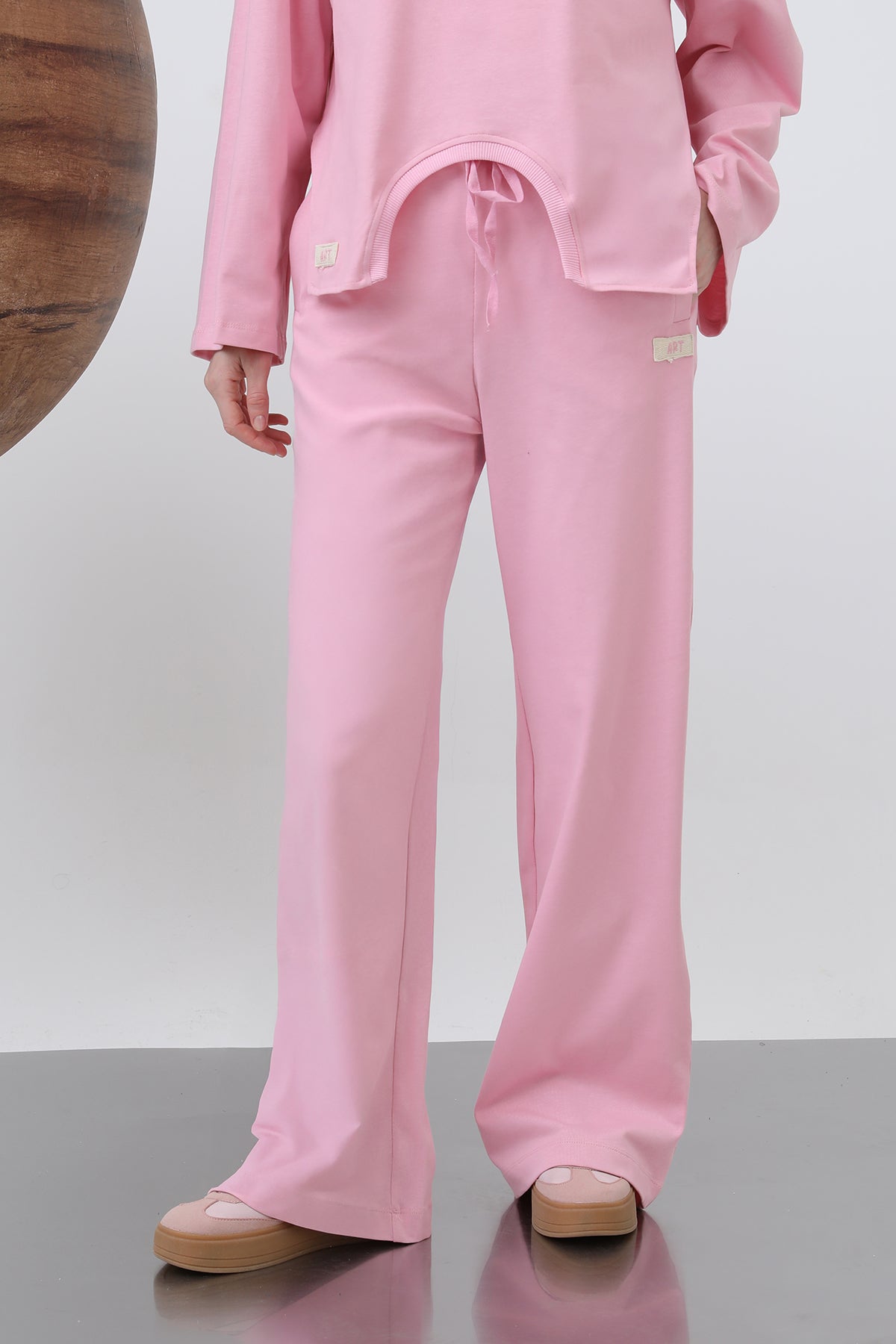 Kadın Basic Benden Bağlamalı Pantolon -32222PNT PINK