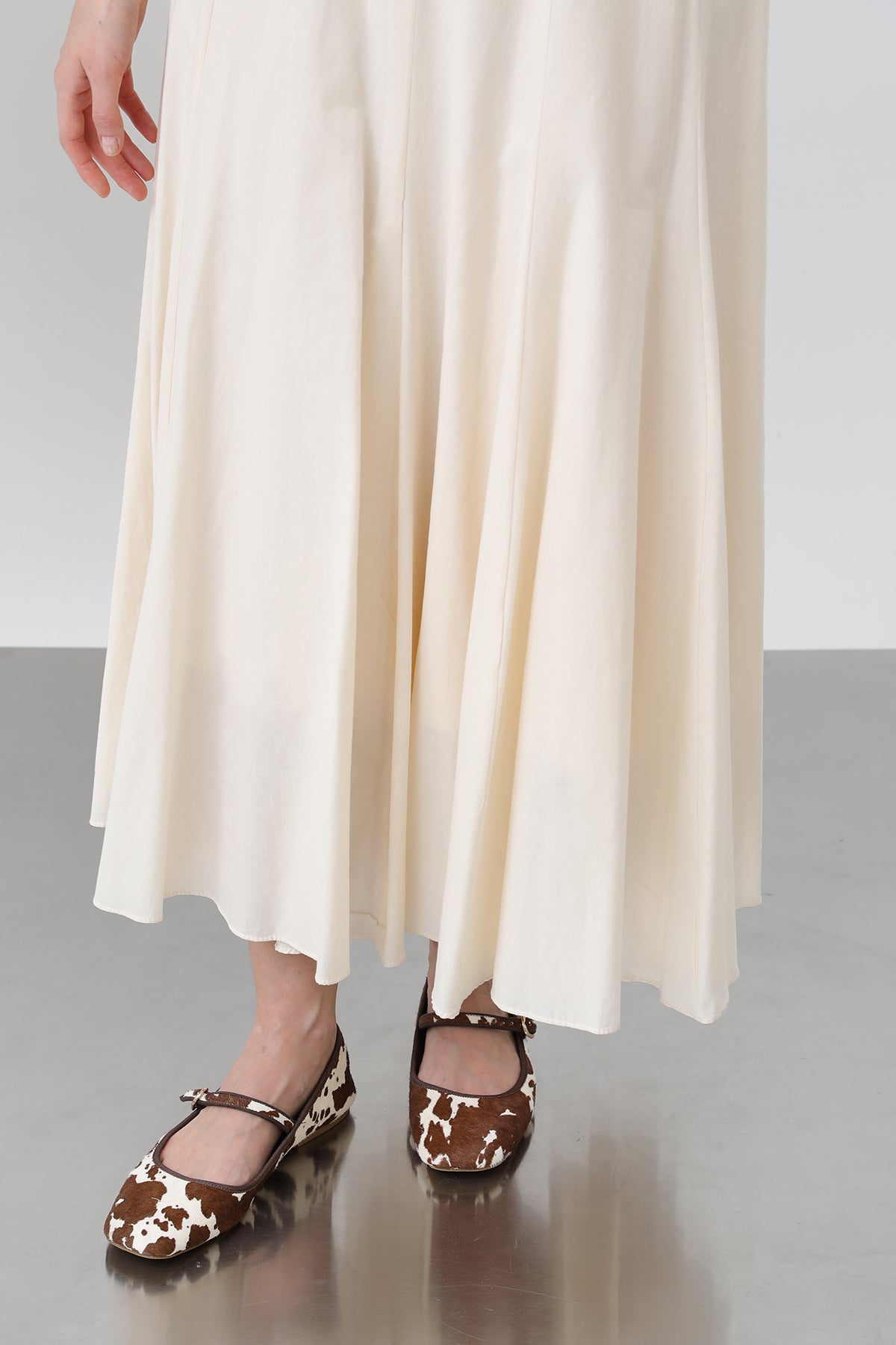 Kadın Uzun Vual Etek -32257ETK SAND BEIGE