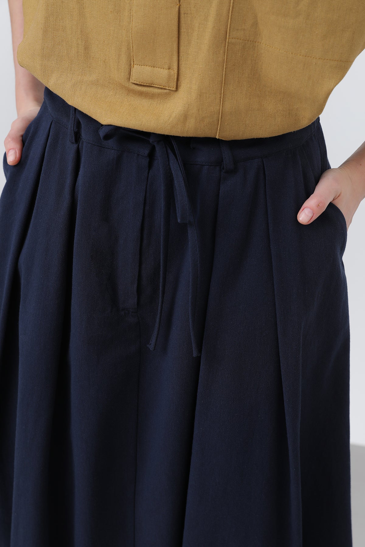 Kadın Denim Balon Etek - 32309ETK NAVY