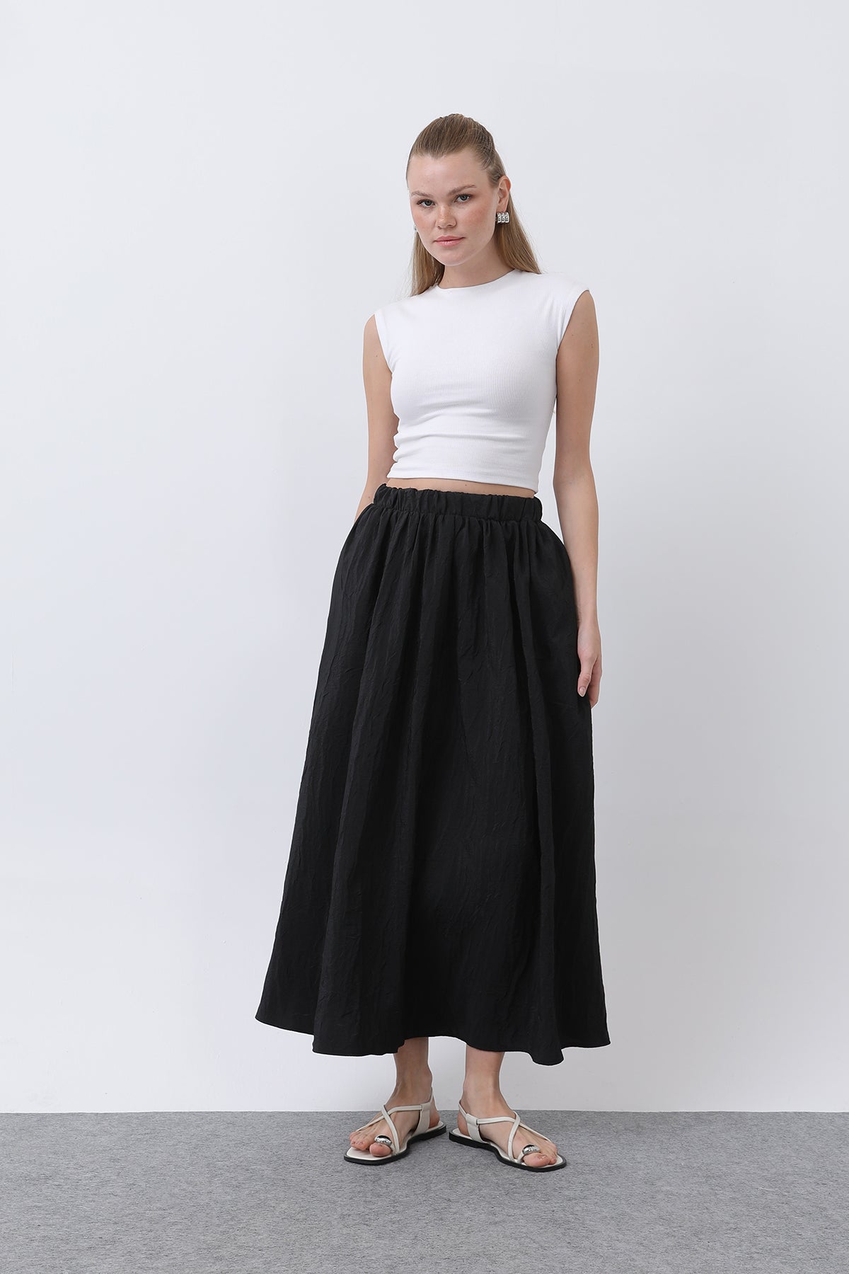 Kadın Açılımlı Etek - 32335ETK BLACK