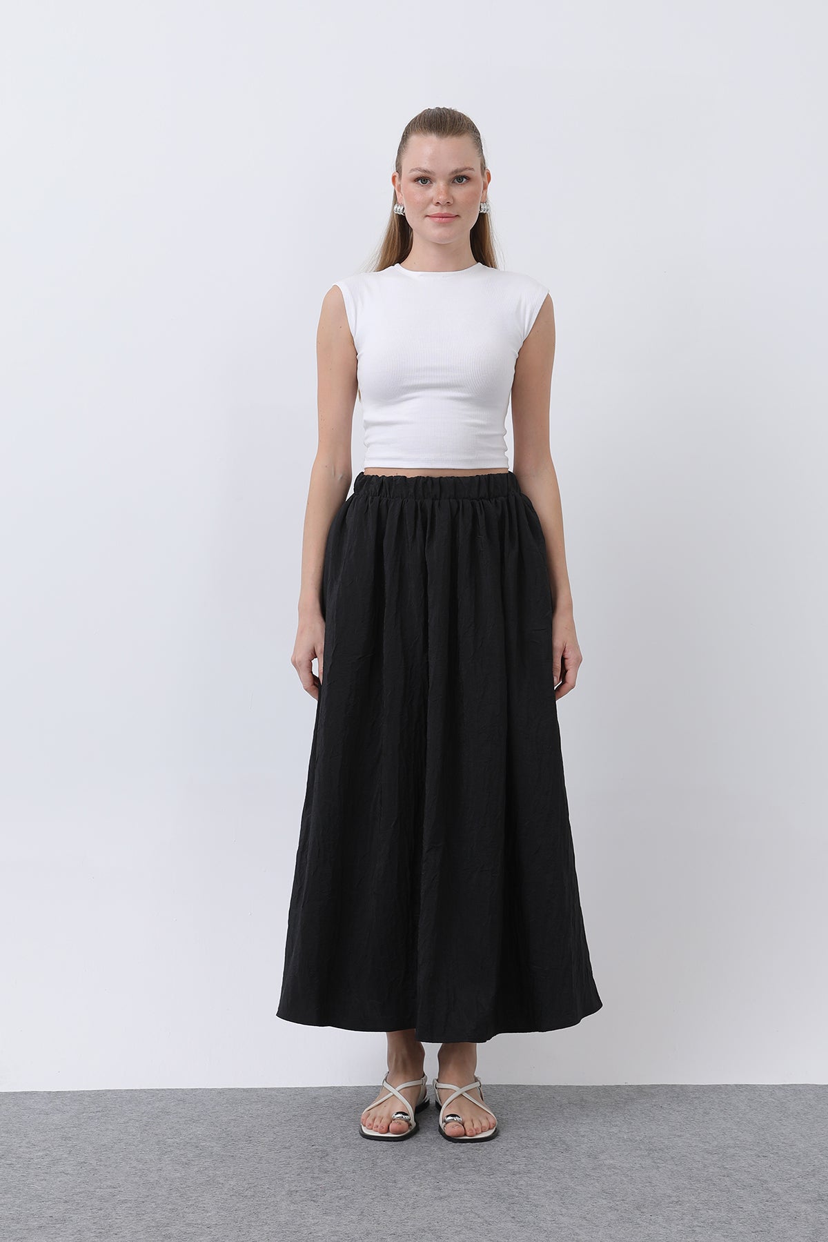 Kadın Açılımlı Etek - 32335ETK BLACK