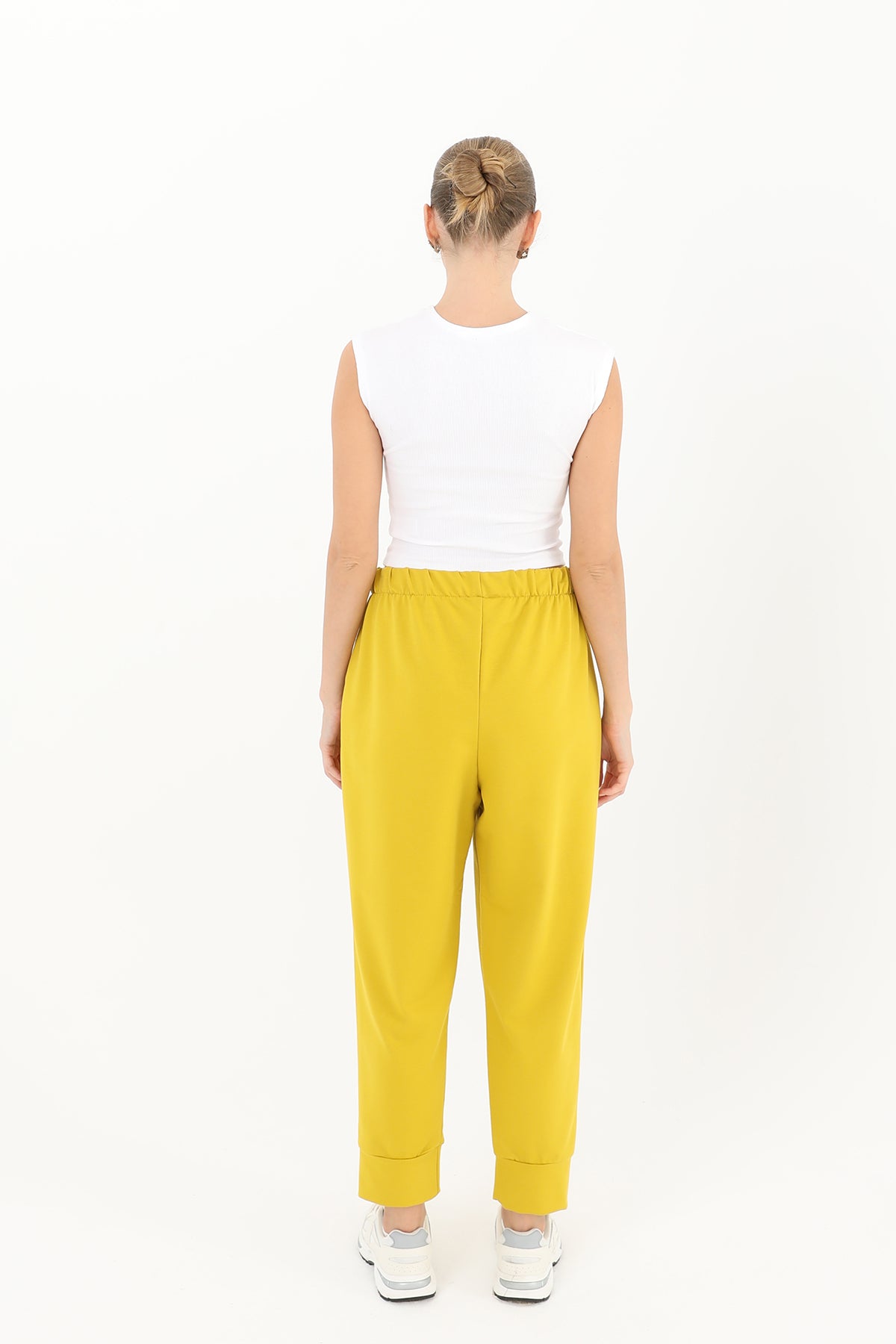 Kadın Ribana Detaylı Eşofman Altı - 30189PNT OLIVE