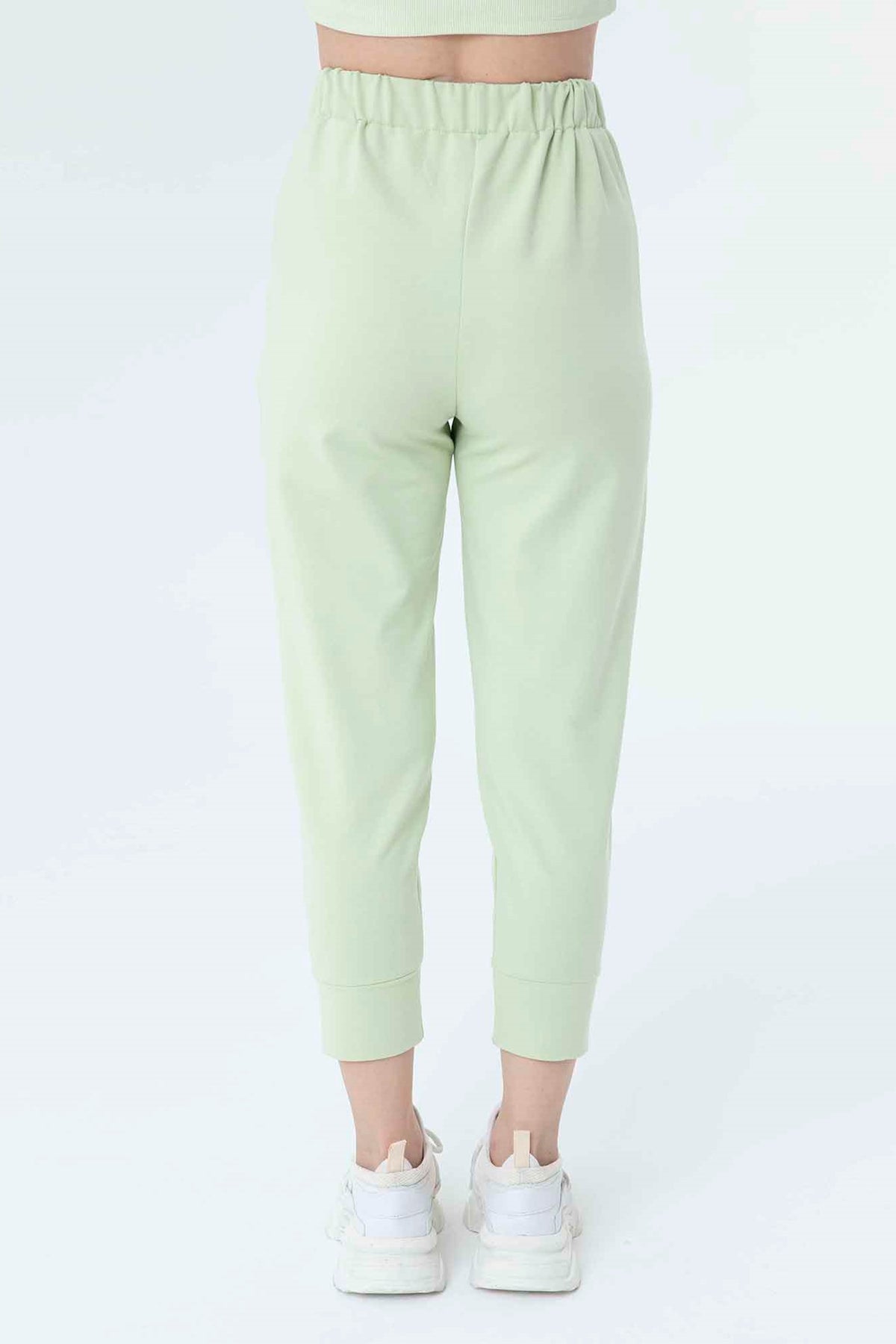 Kadın Ribana Detaylı Eşofman Altı - 30189PNT LIGHT MINT