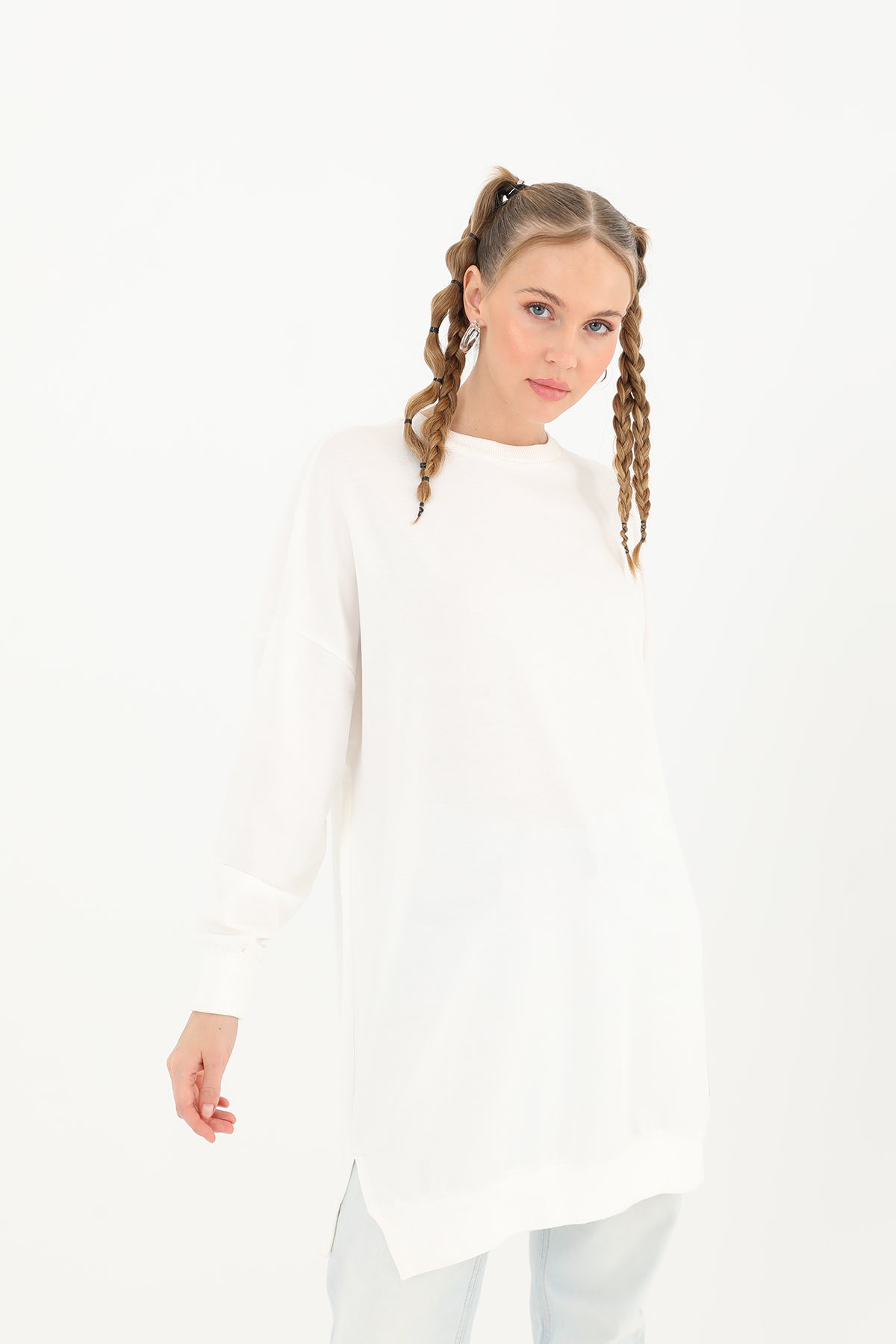 Kadın Basic Tunic - 30644TUN ECRU