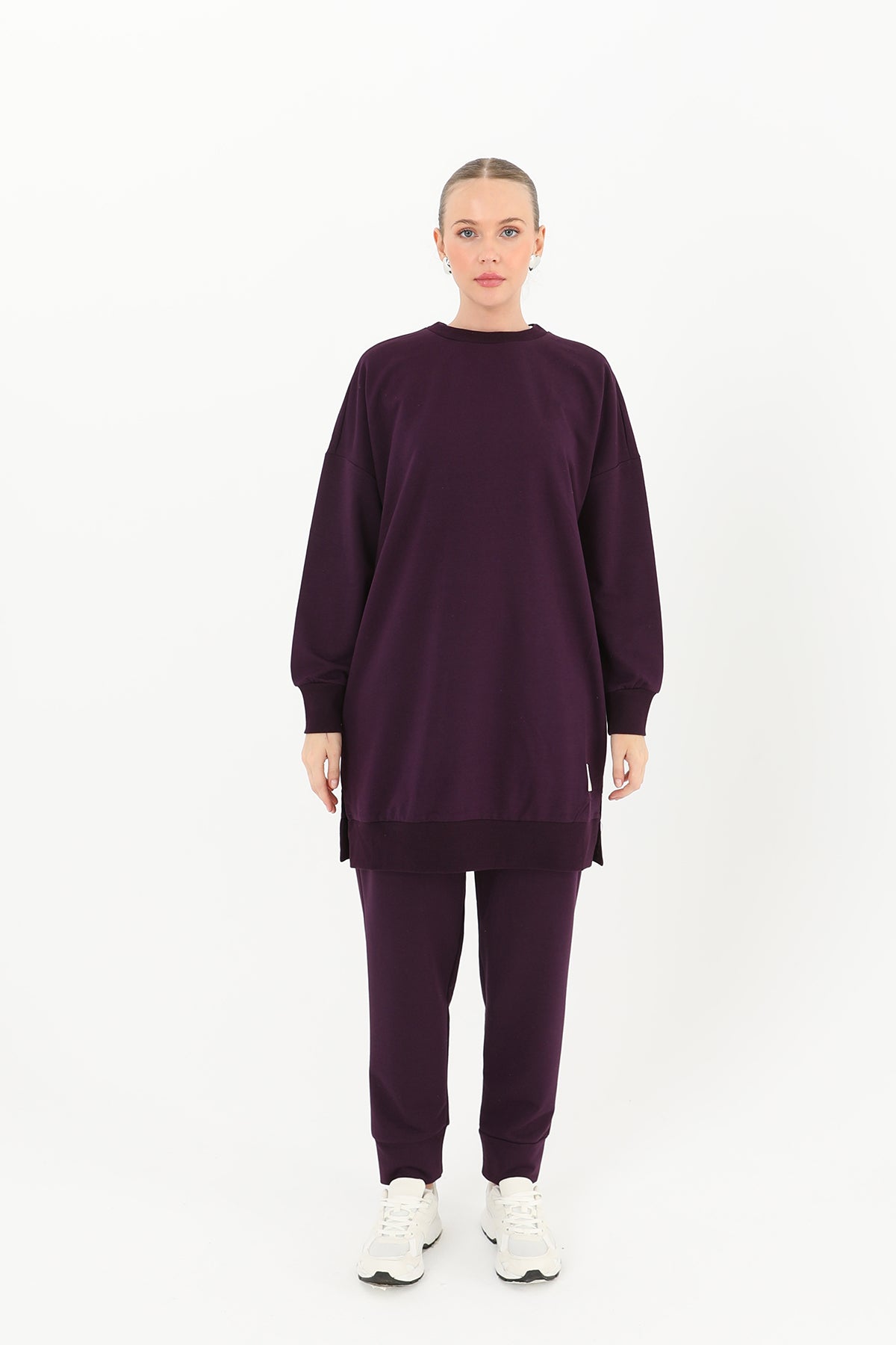 Kadın Basic Tunic - 30644TUN PURPLE