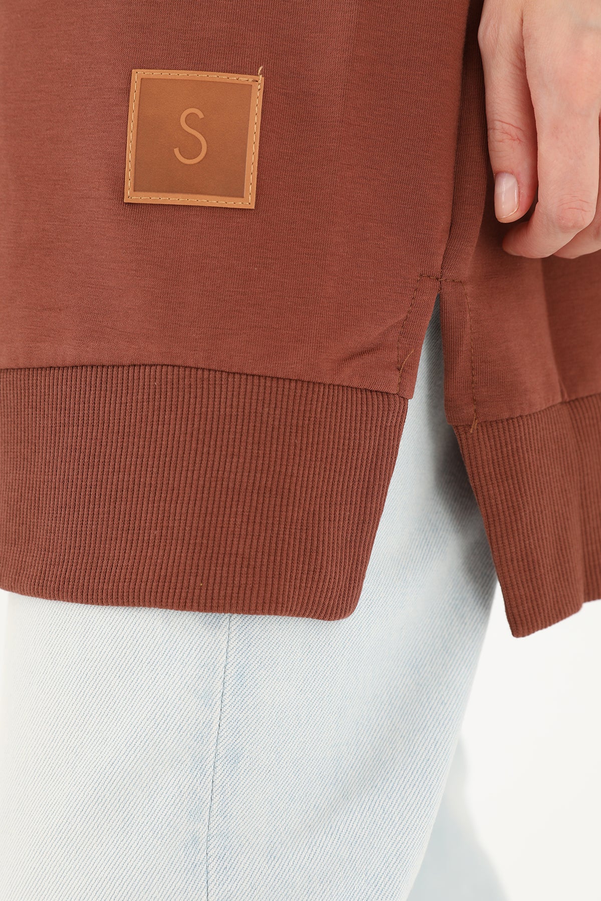 Kadın Basic Tunic - 30644TUN BROWN