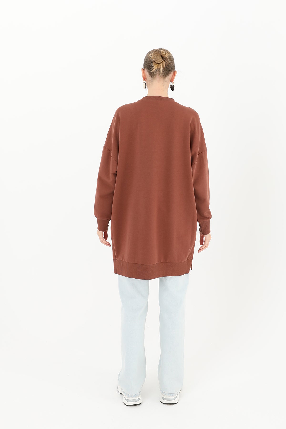 Kadın Basic Tunic - 30644TUN BROWN