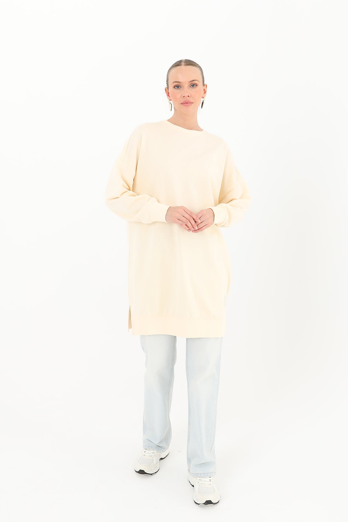 Kadın Basic Tunic - 30644TUN BEIGE