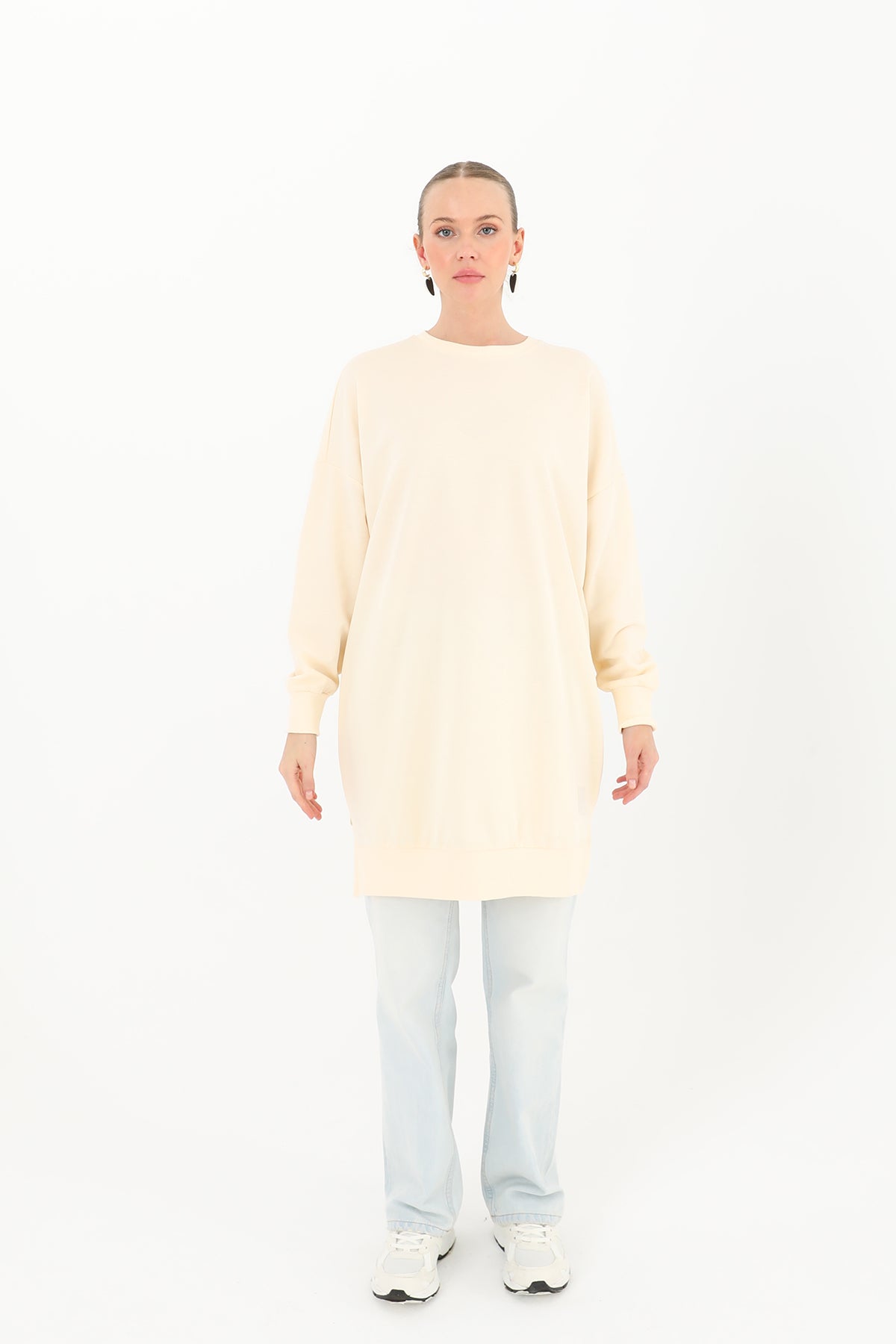Kadın Basic Tunic - 30644TUN BEIGE