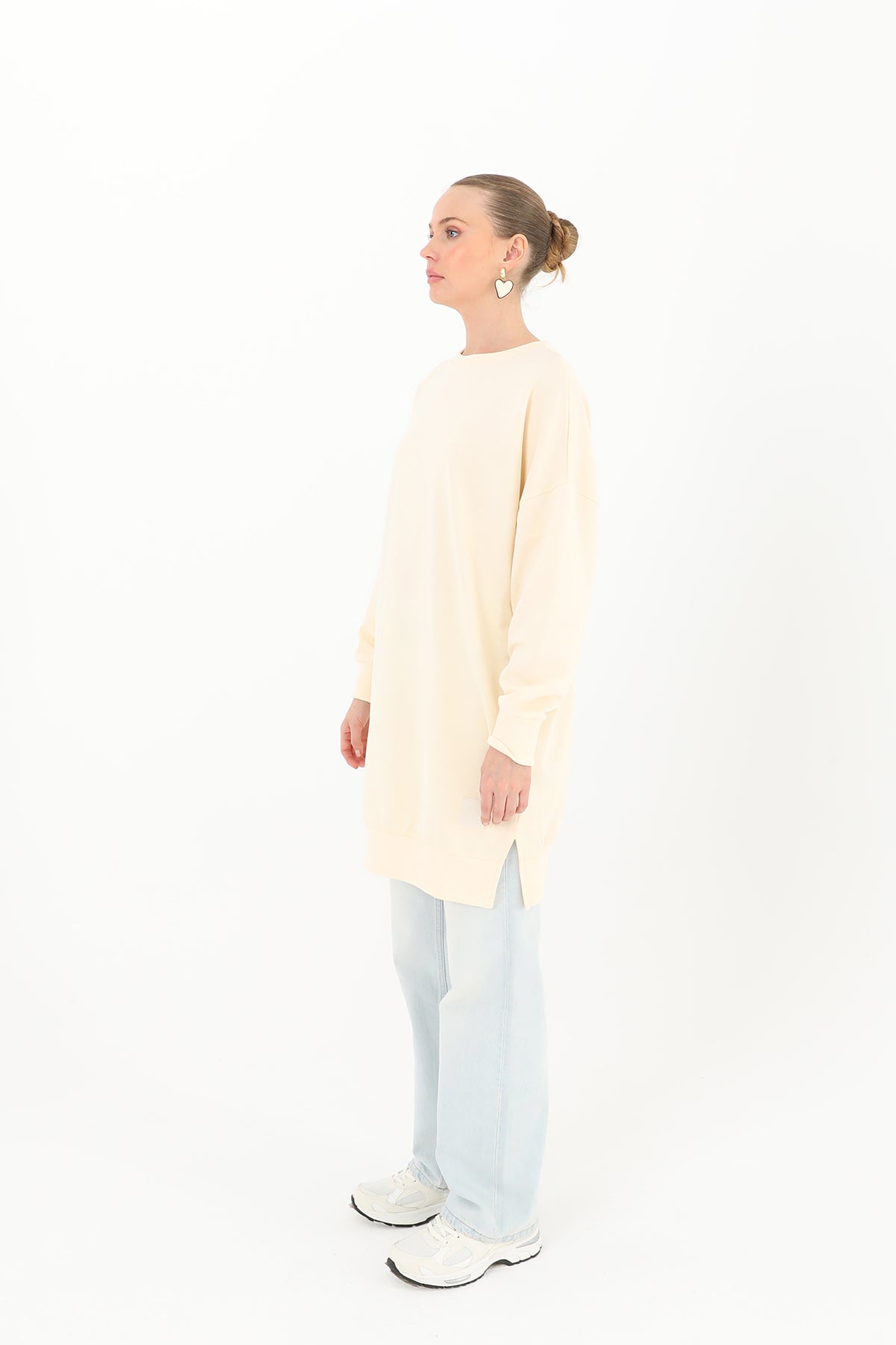 Kadın Basic Tunic - 30644TUN BEIGE