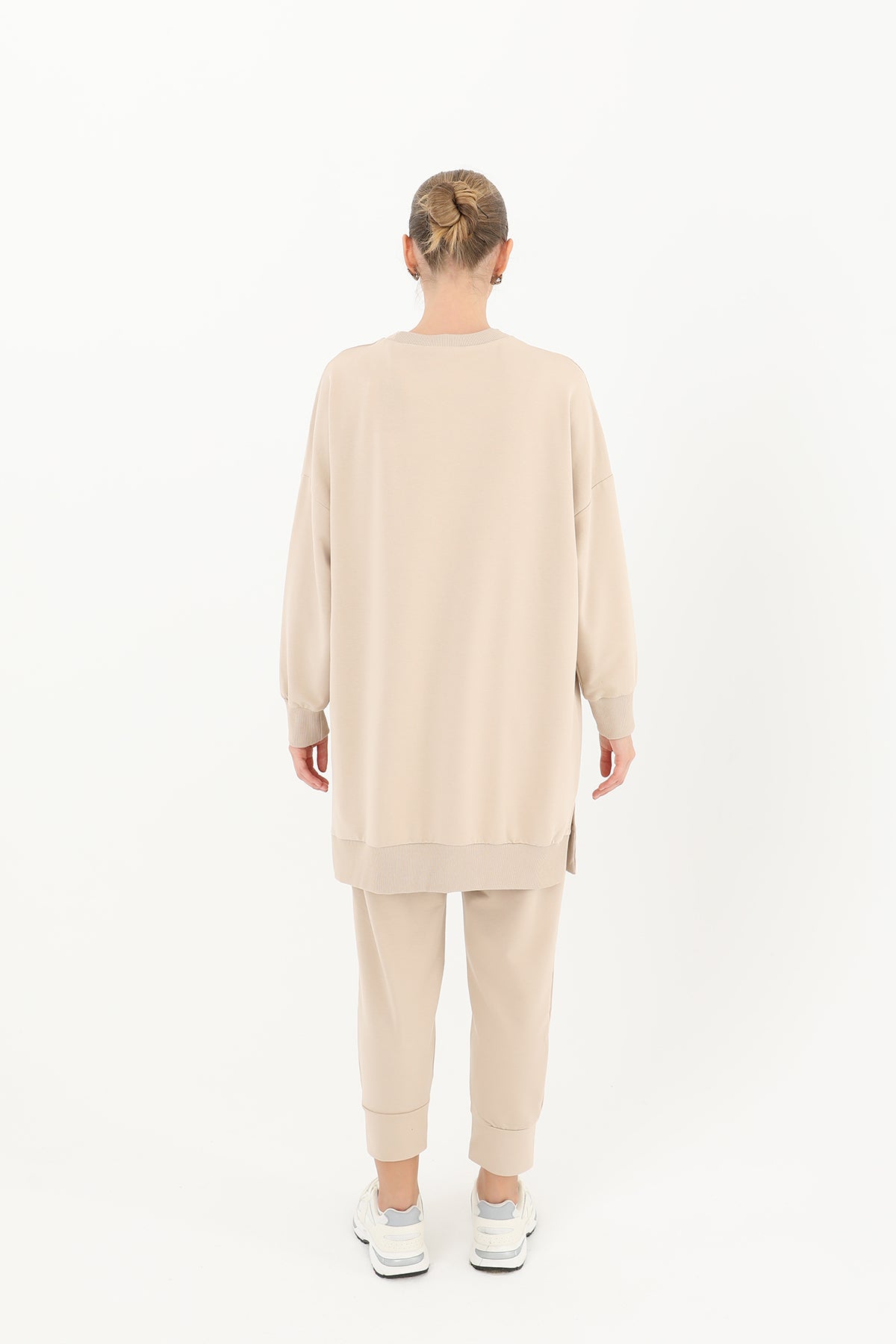Kadın Basic Tunic - 30644TUN DARK BEIGE