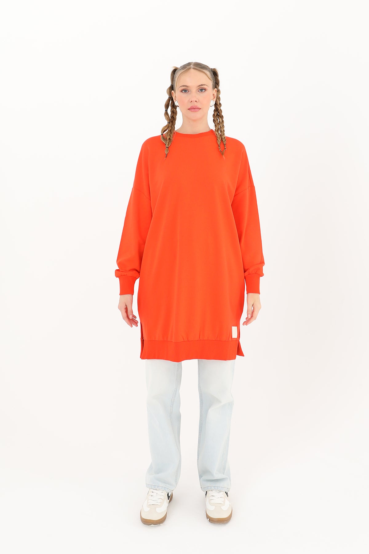 Kadın Basic Tunic - 30644TUN LIGHT RED